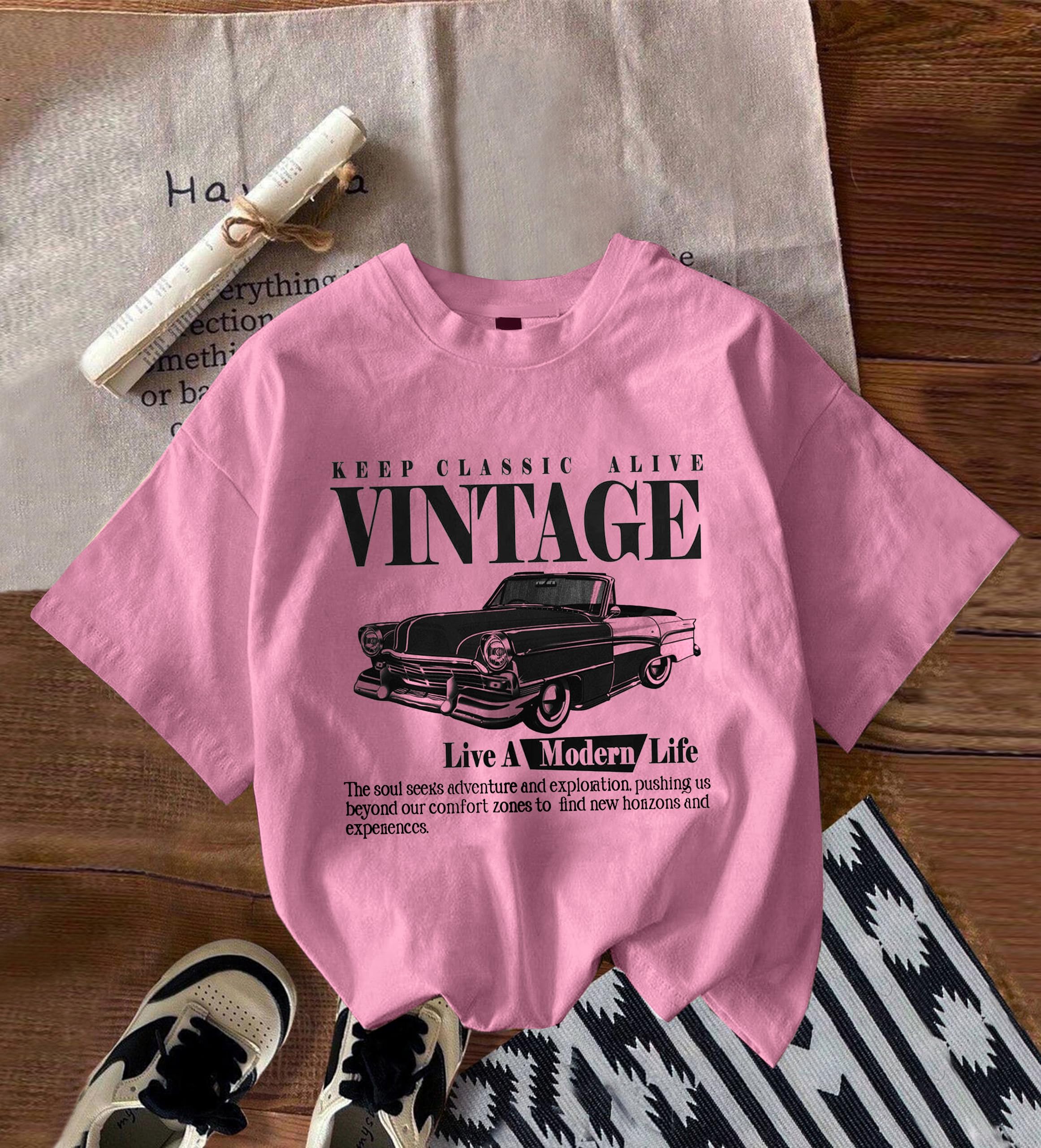 Jawdrobe Women's T-Shirt - Vintage Pink - Image 3