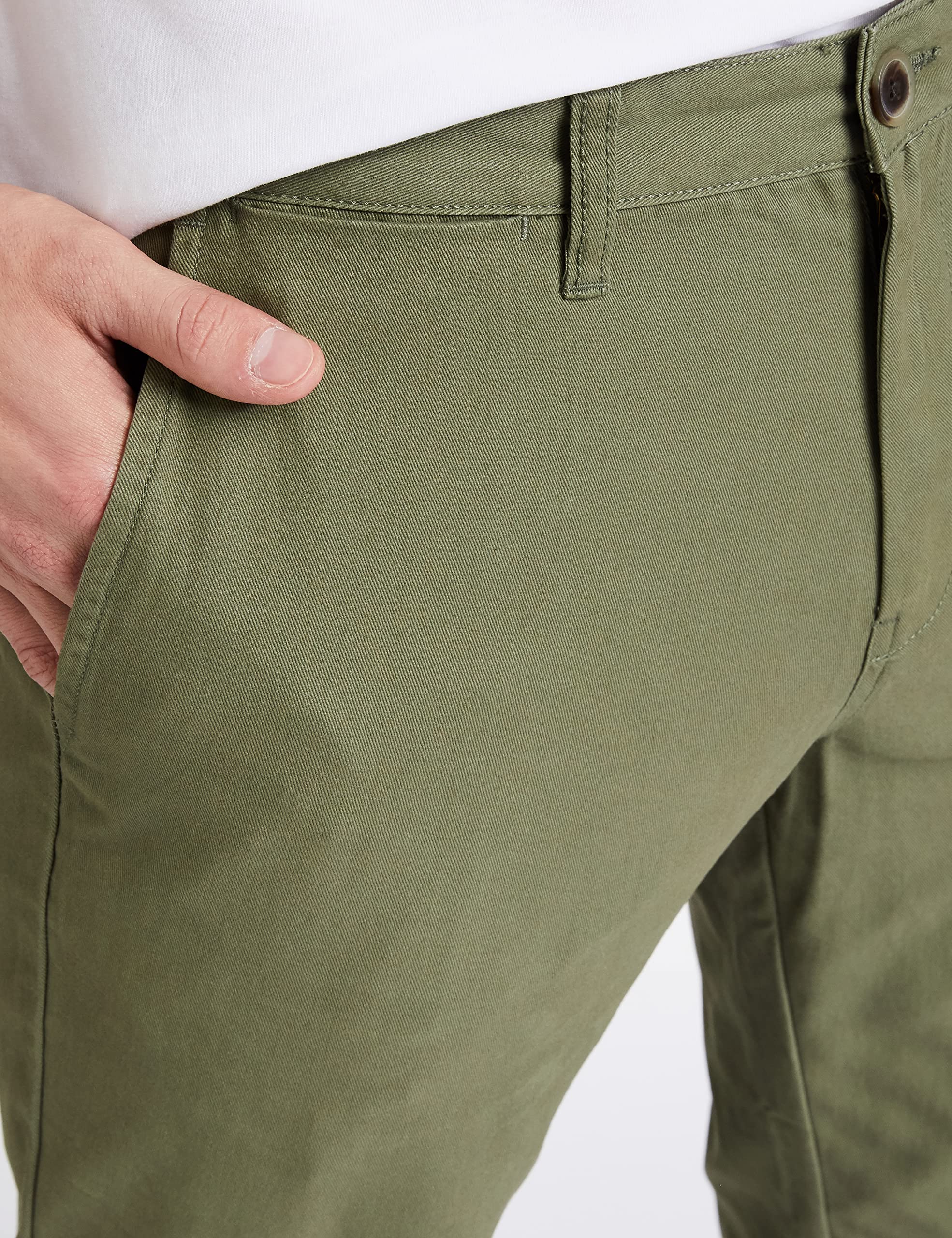 Symbol Men's Chino Trousers - Light Olive - Image 4