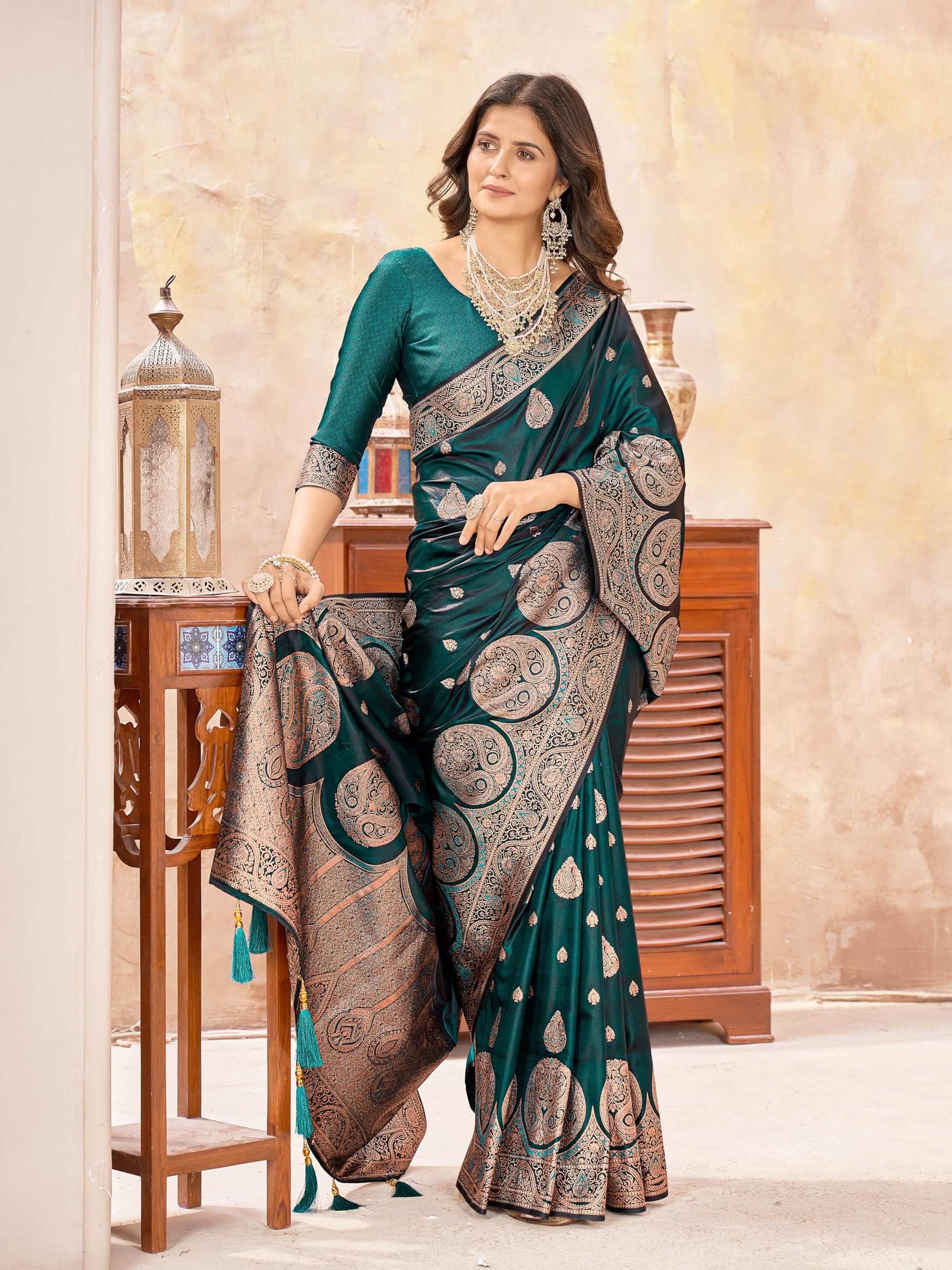 Mehrang Art Silk Banarasi Saree for Women - Image 5
