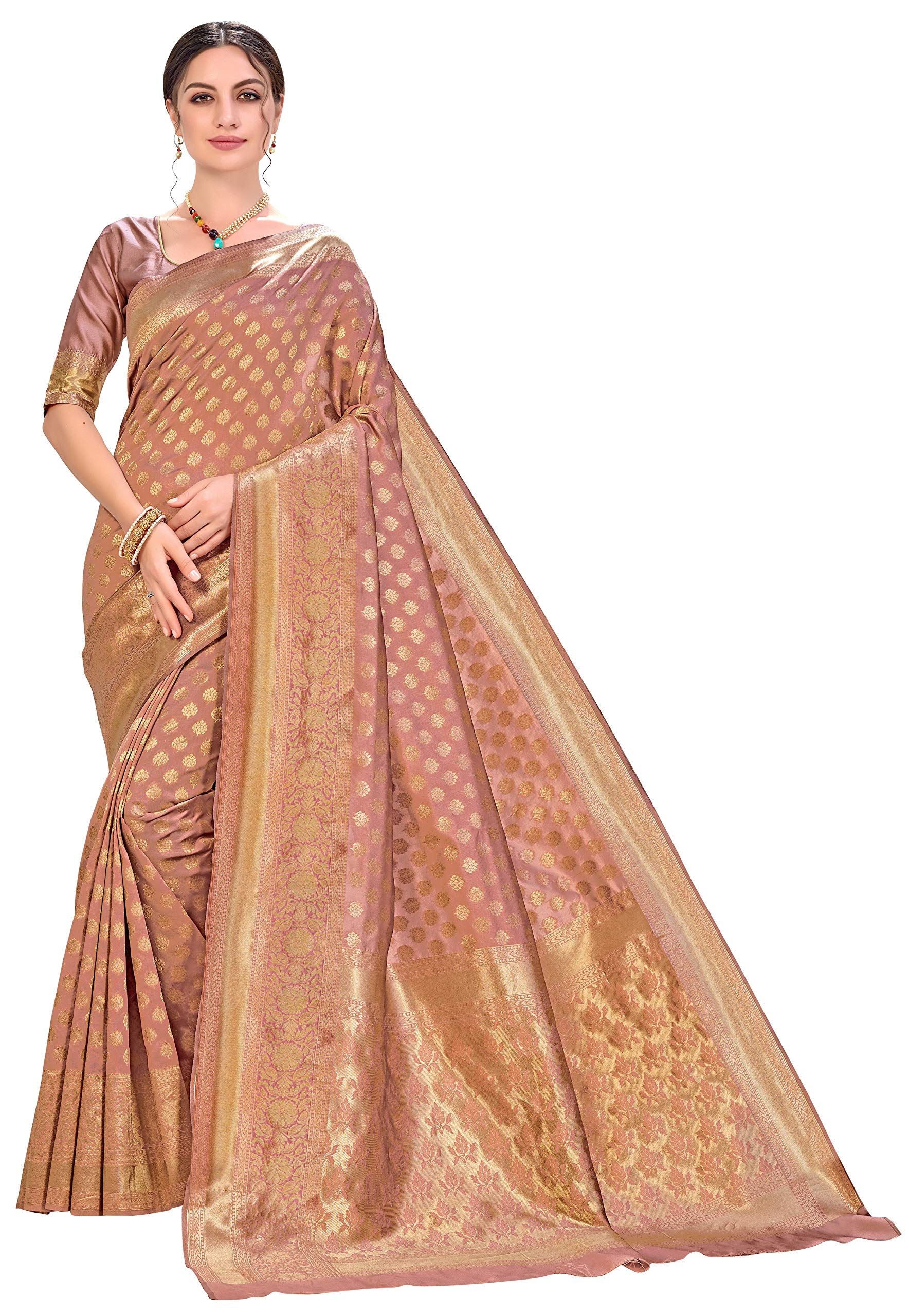 Glory Copper Kanjivaram Silk Saree