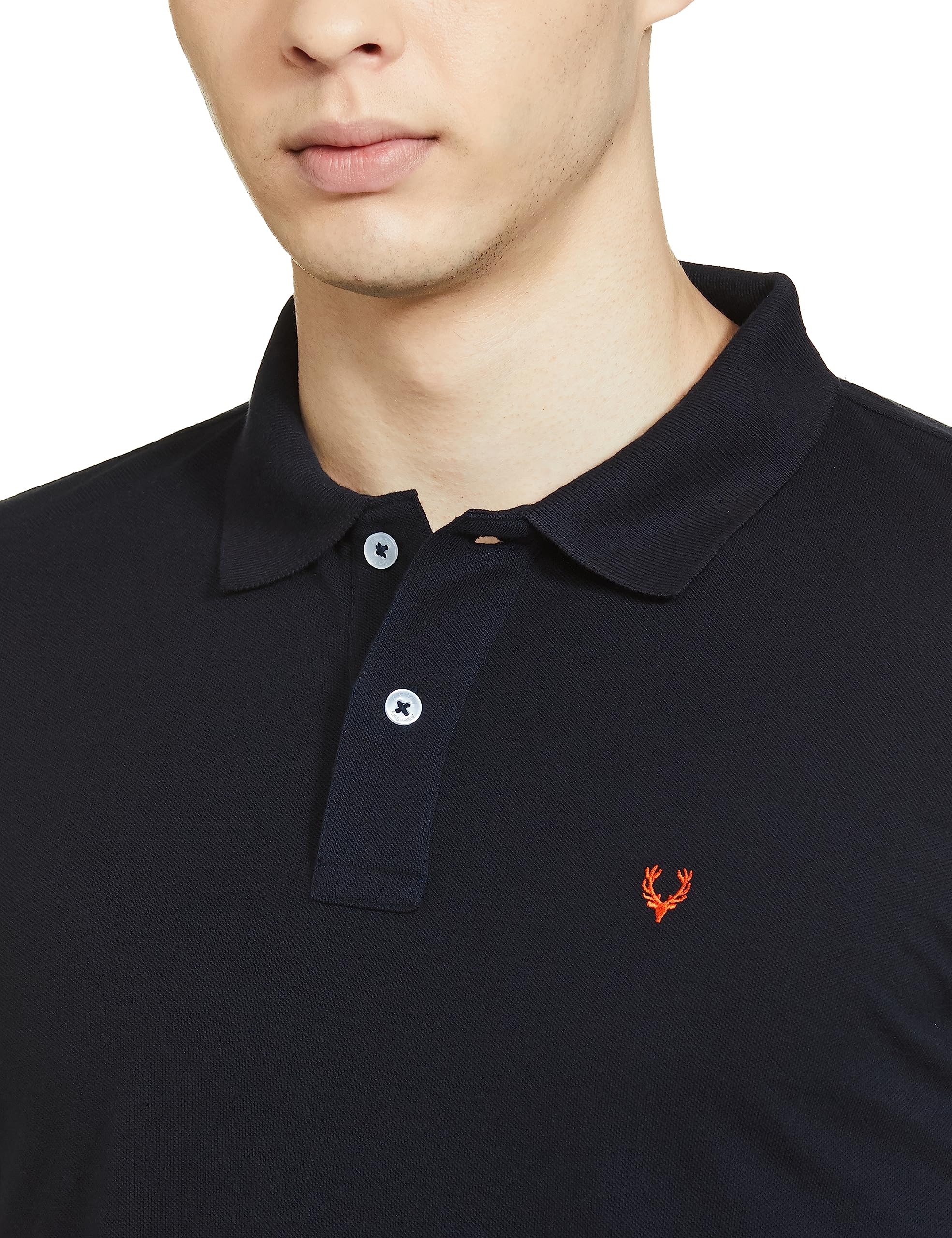 Allen Solly Men Navy Blue Polo T-Shirt - Image 4