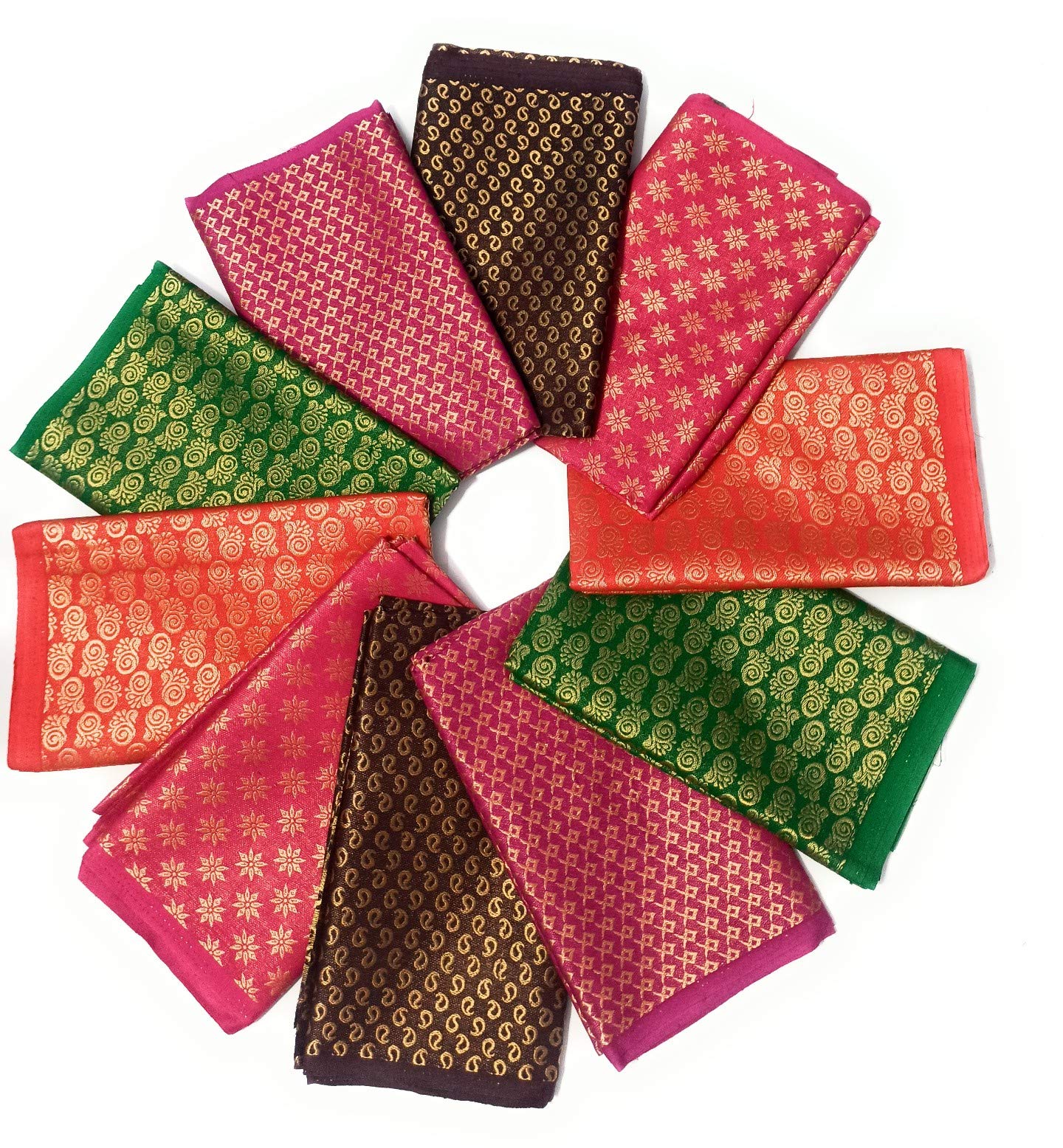 GarbGlide Women Cotton Blend Multicolor Unstitched Blouse