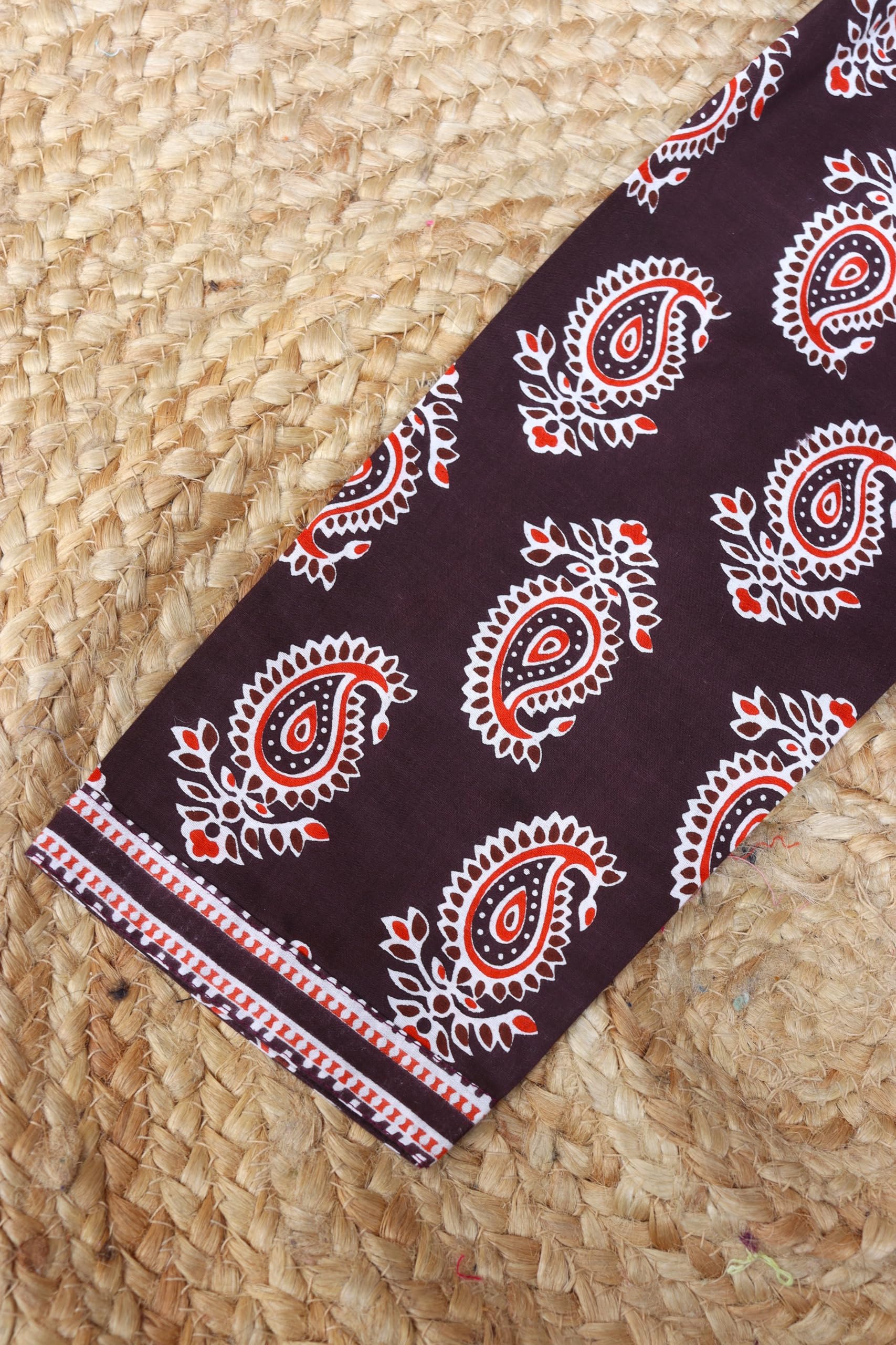 विधा Women Cotton Printed Kurti - Brown - Image 4