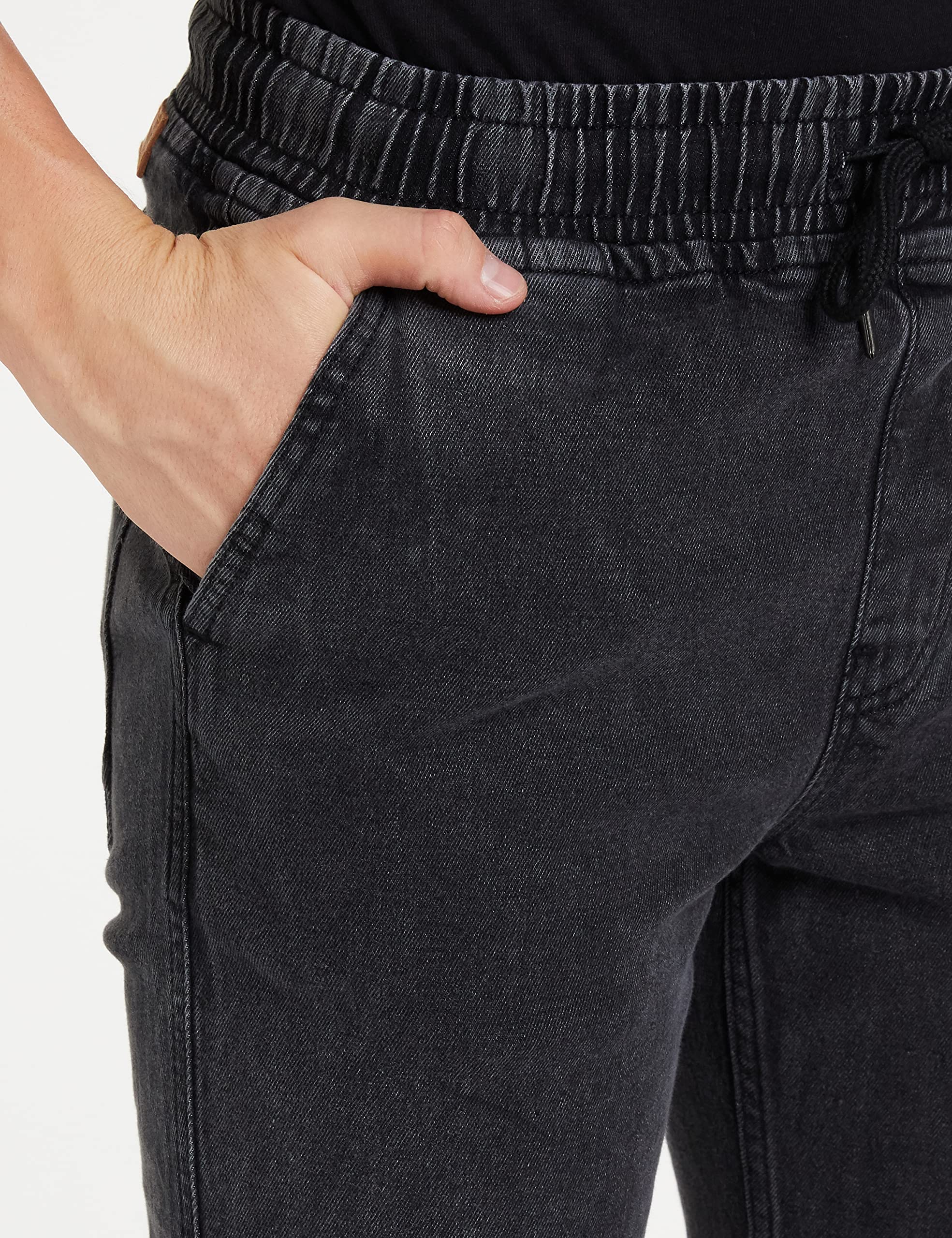 INKAST Men's Cotton Blend Low Rise Jeans - Grey - Image 4