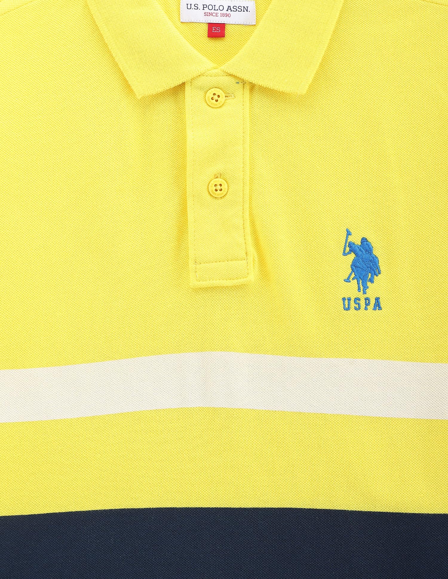 U. S. POLO ASSN. Boys Polo Shirt - Light Yellow - Image 3