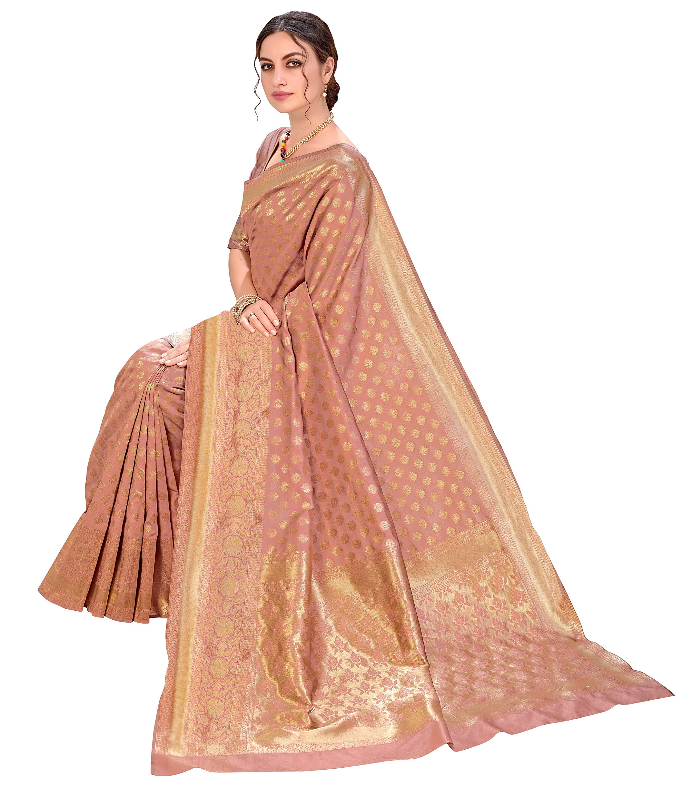 Glory Copper Kanjivaram Silk Saree - Image 5