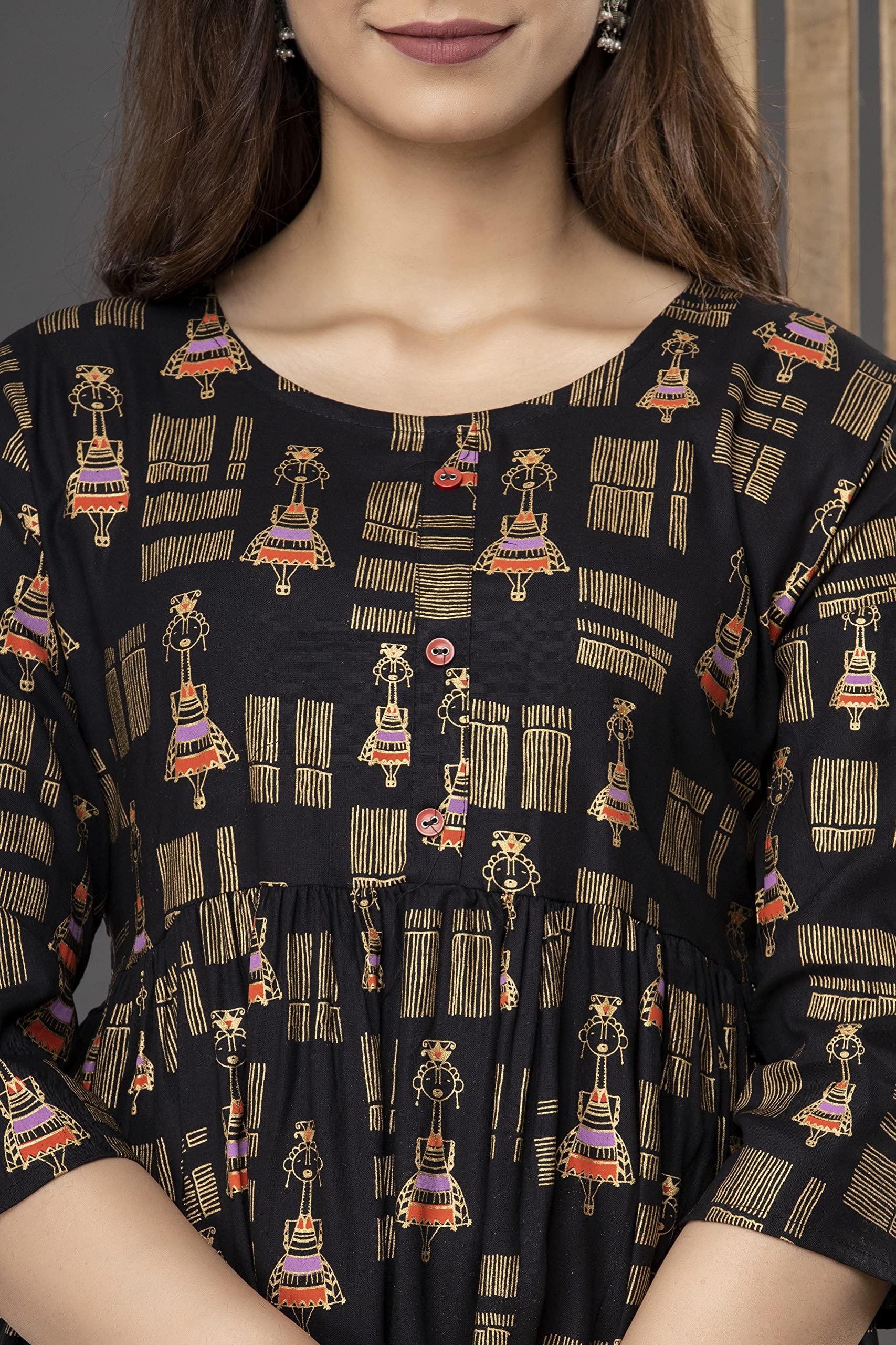 Shree Shyam Women Cotton Floral Maternity Dress - Image 5