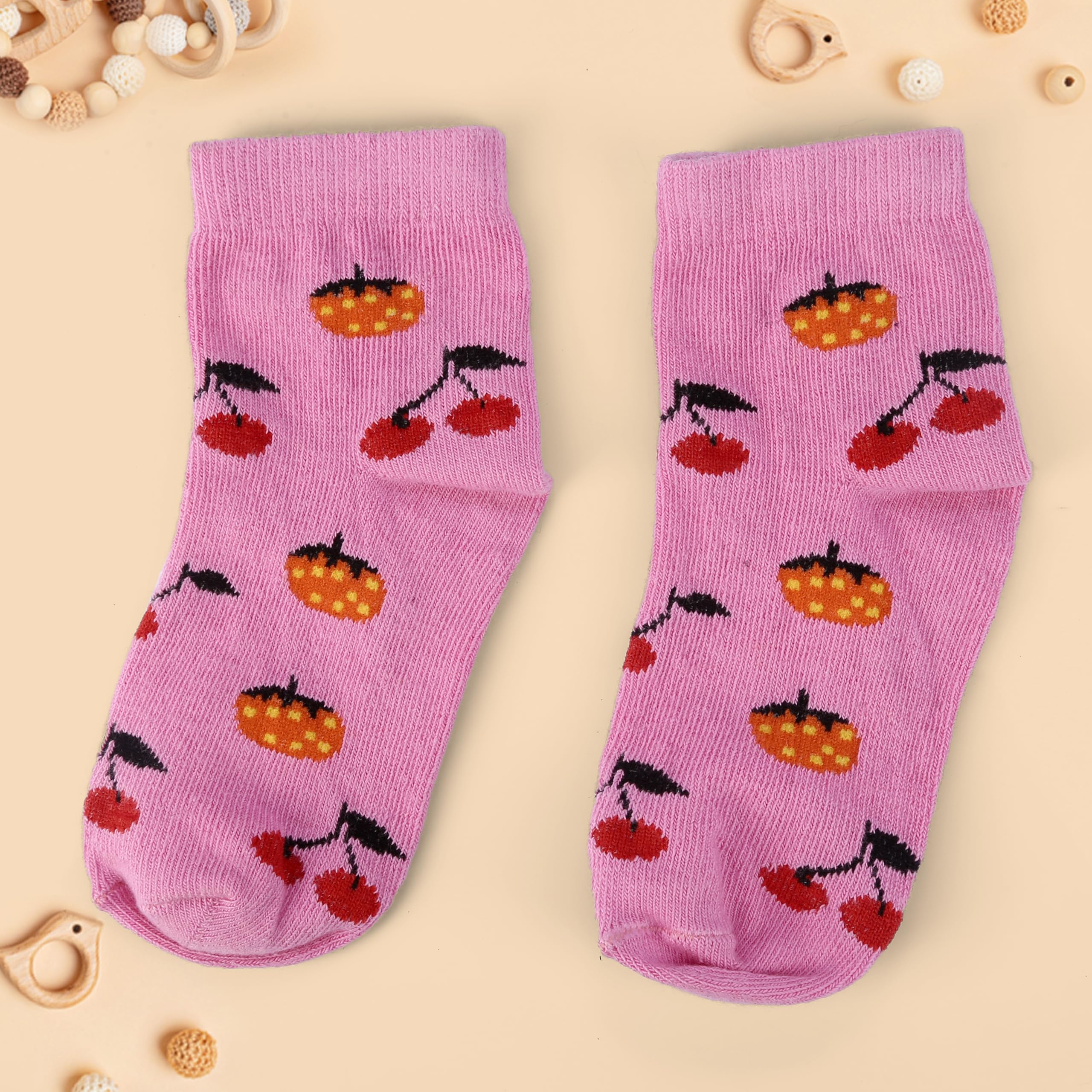 LEALDEALZ Kids Socks - Fruit Ninja Printed - Image 4