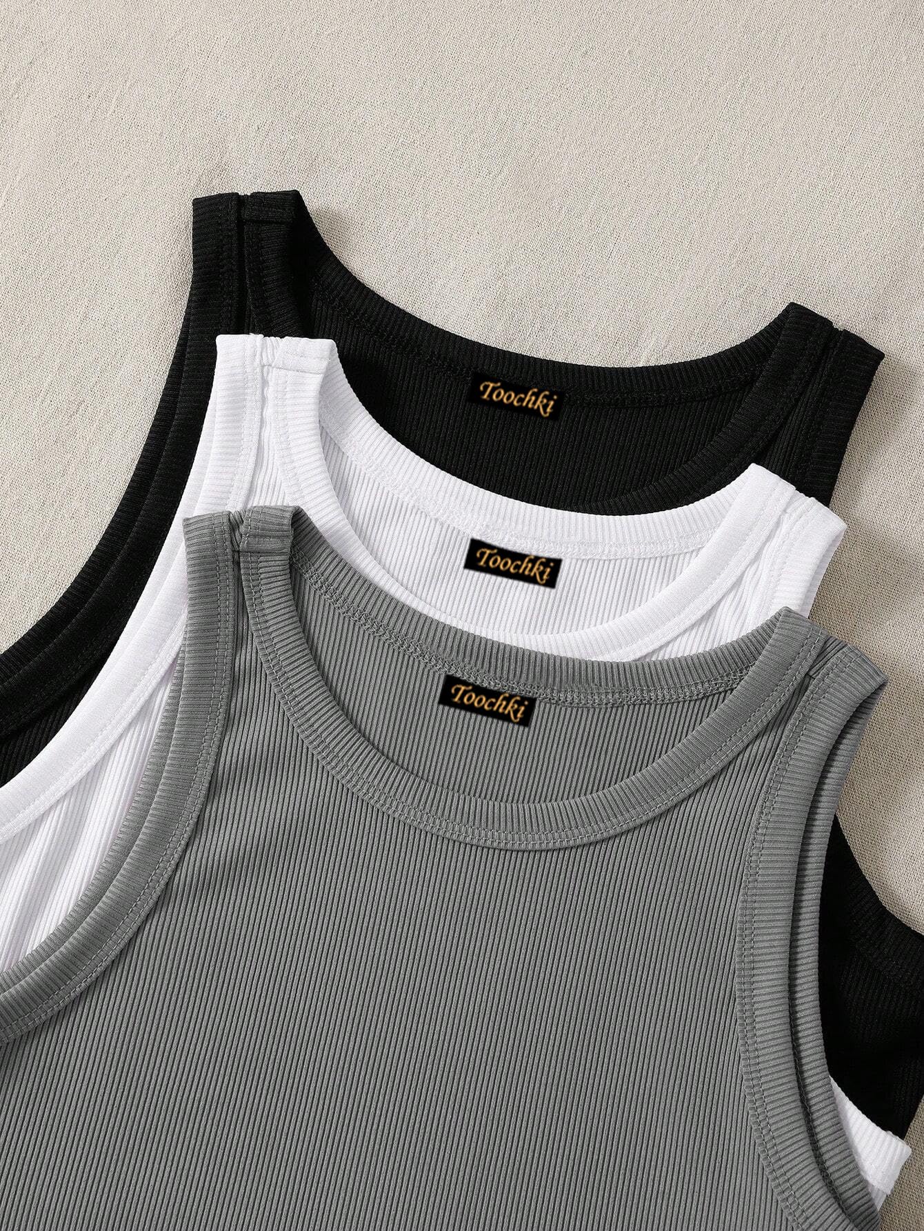 Toochki Women's Crop Top - Black White Beige Grey - Image 3