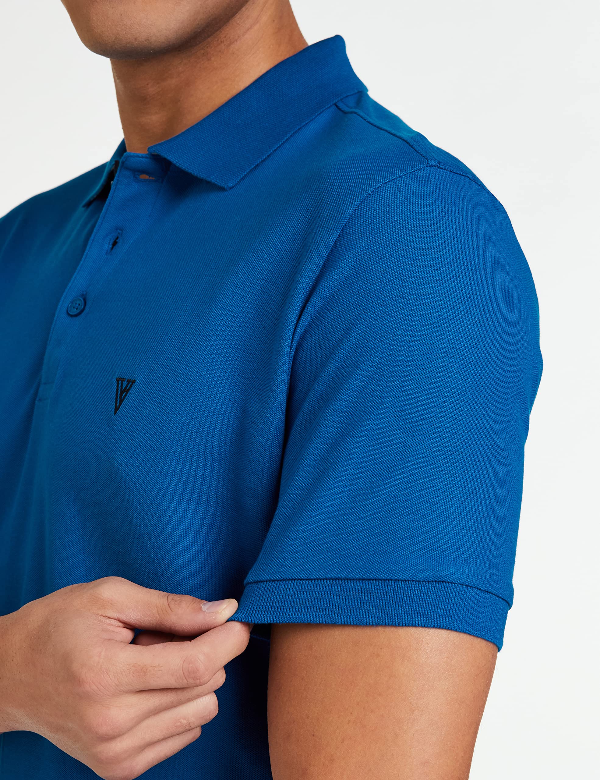 Van Heusen Men's Solid Polo - Lapis Blue - Image 5