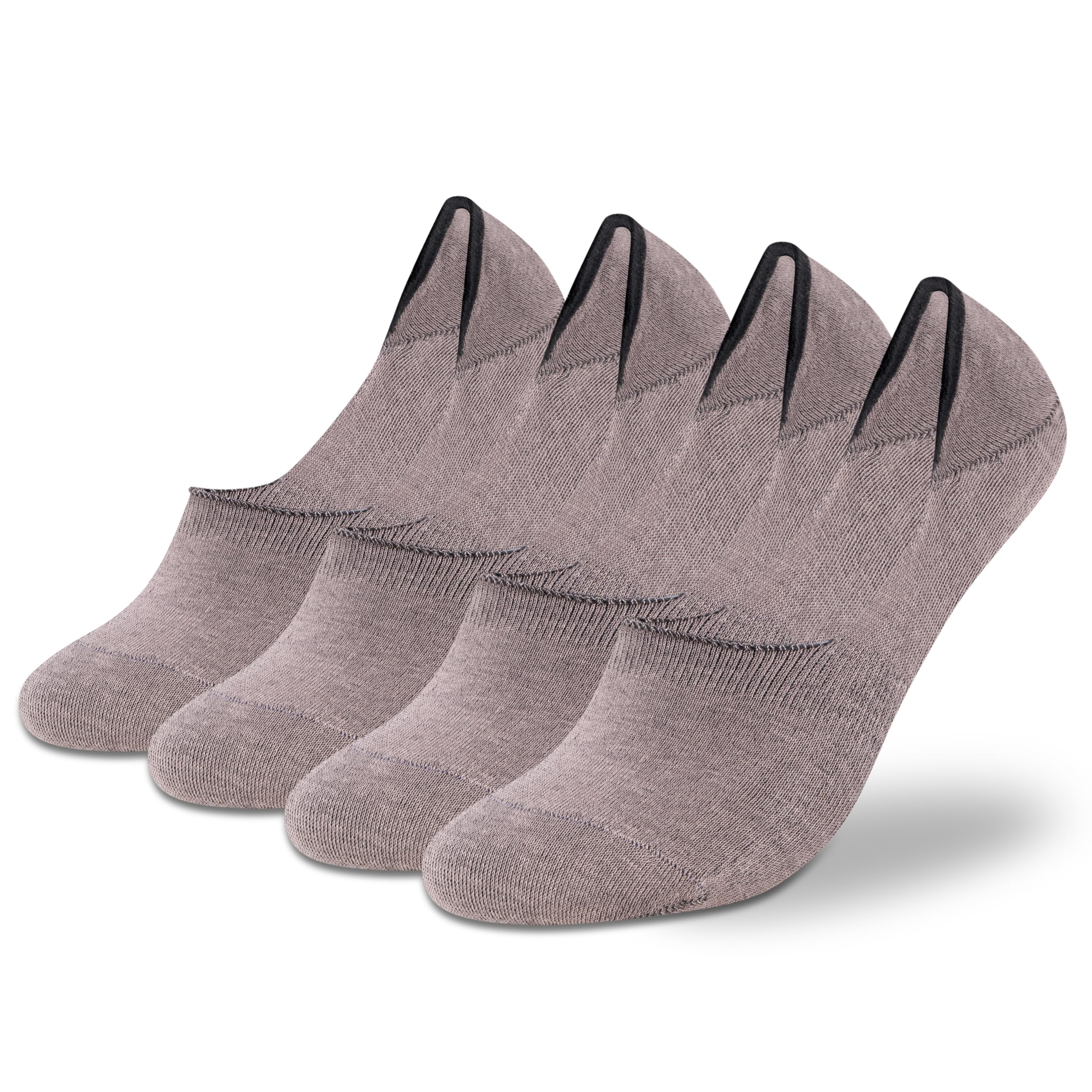 Supersox Men's Grey No-Show Loafer Socks