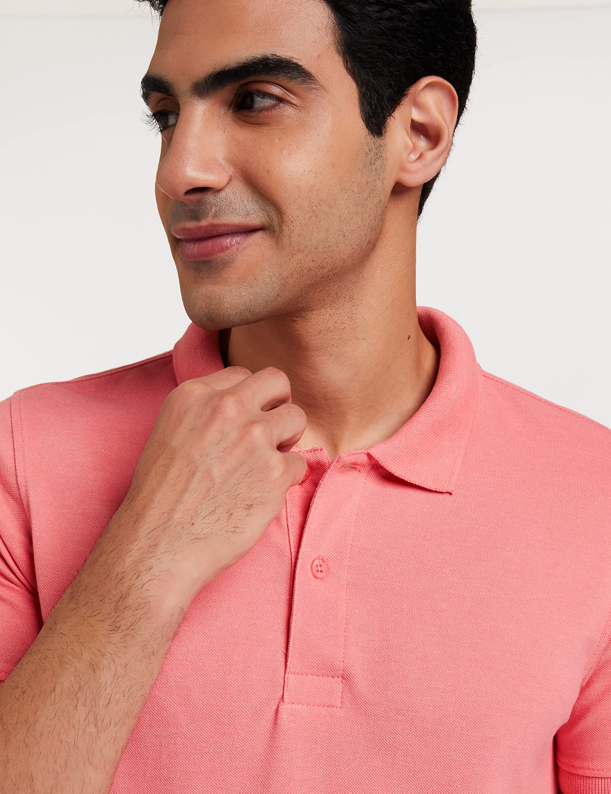 Amazon Men's Candle Pink Polo Shirt - Image 4