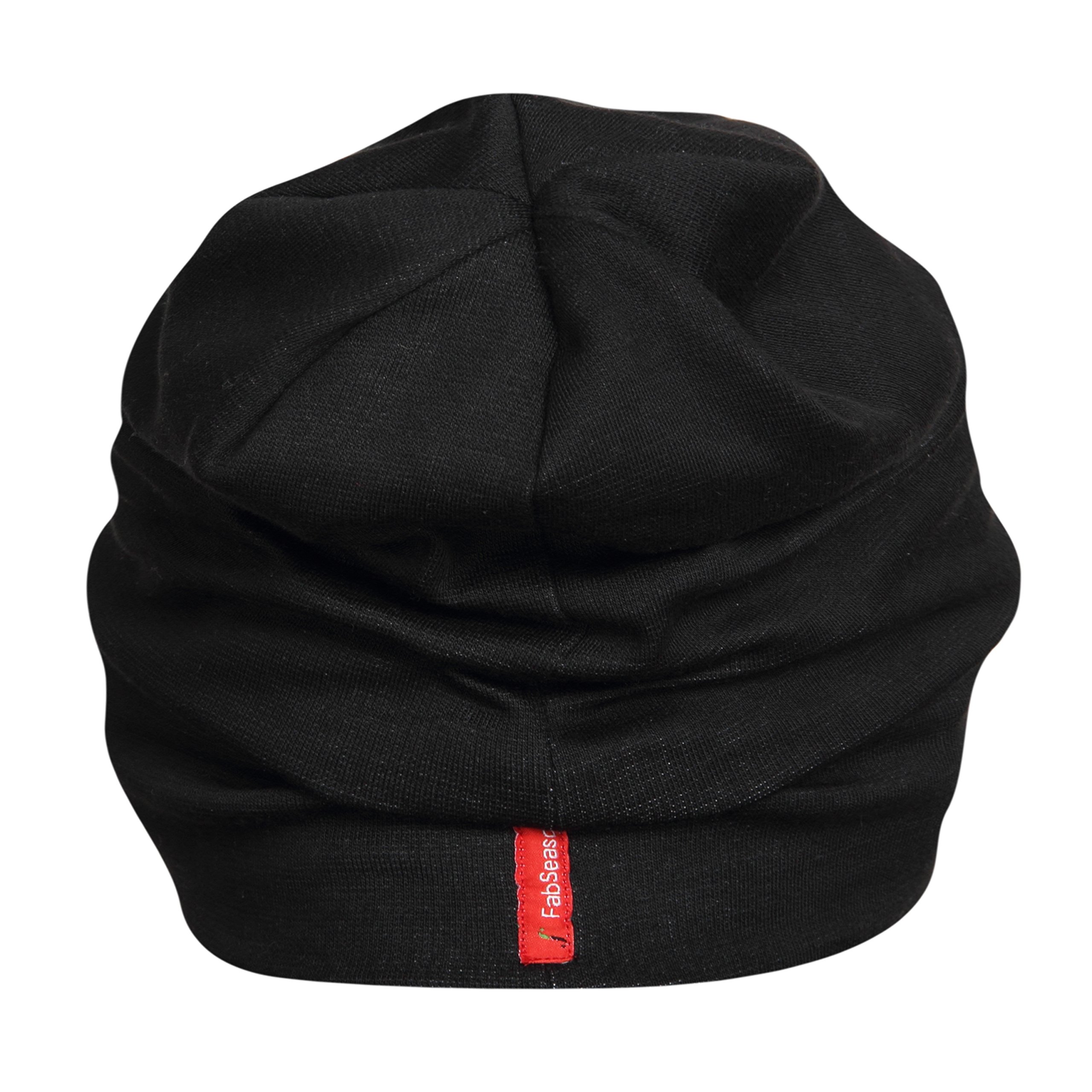 FabSeasons Black Slouchy Beanie - Image 4