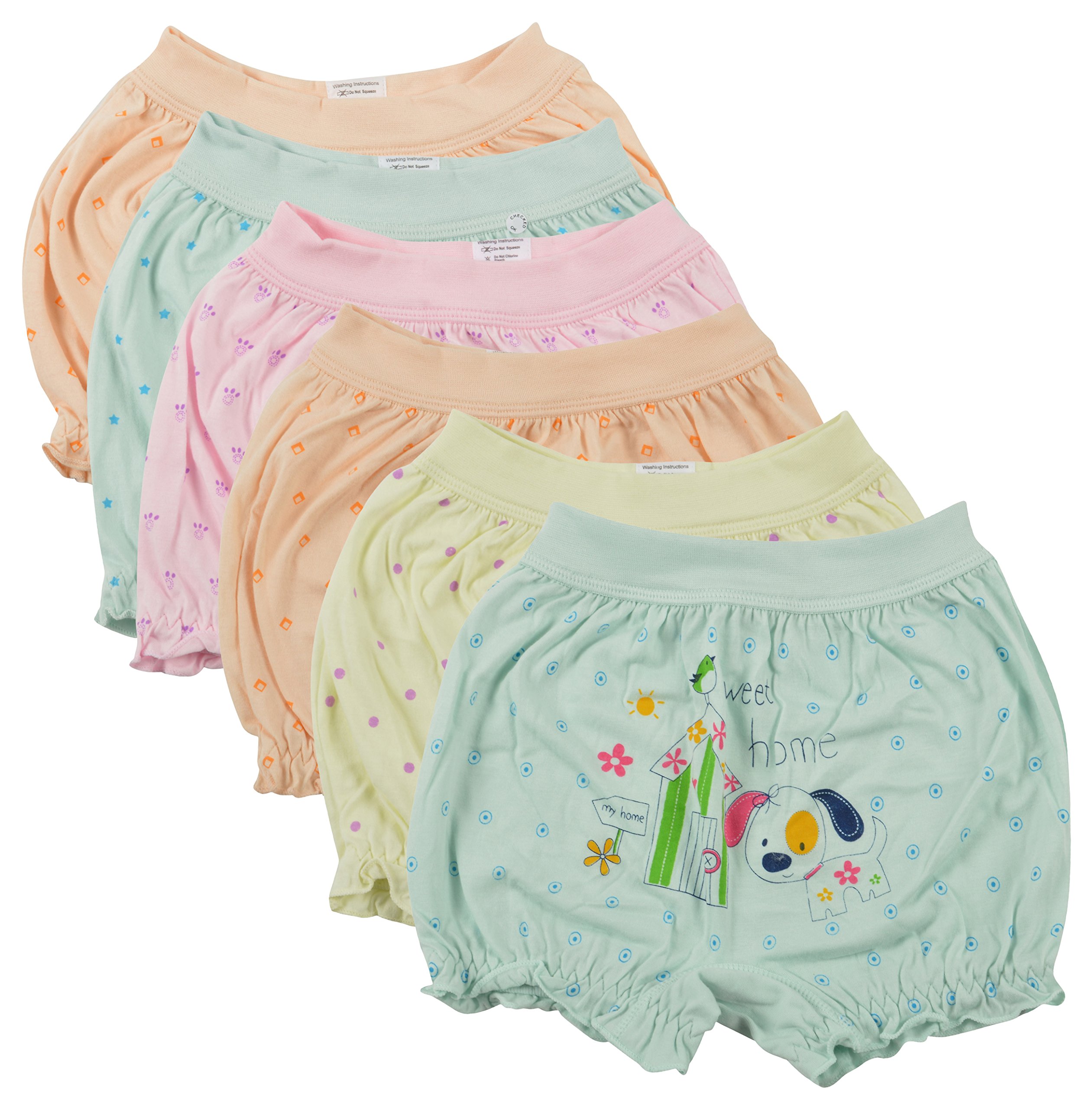 BODYCARE Girls Cotton Bloomer - Multi-Coloured