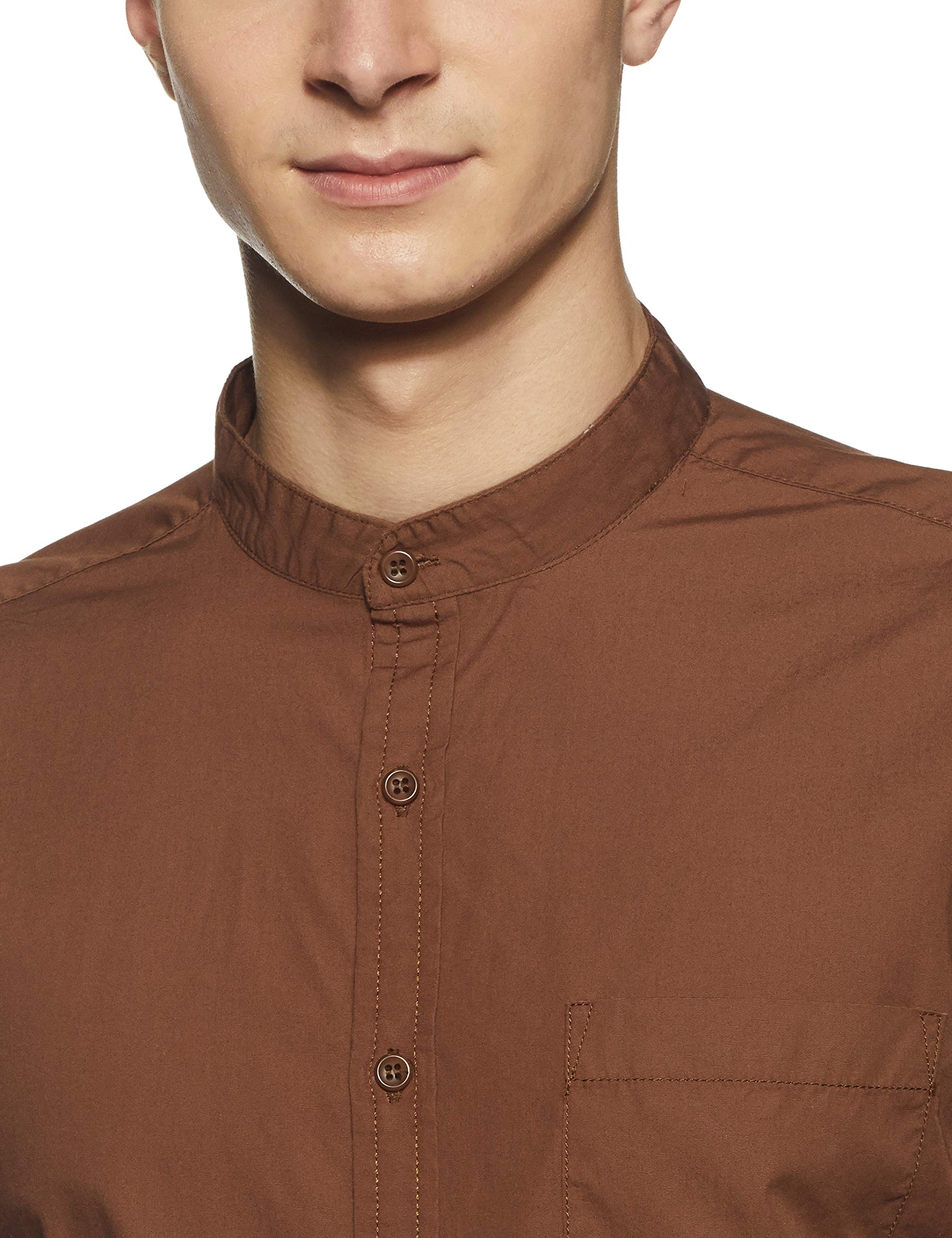Symbol by GarbGlide Men's Brown Cotton Shirt - Image 3