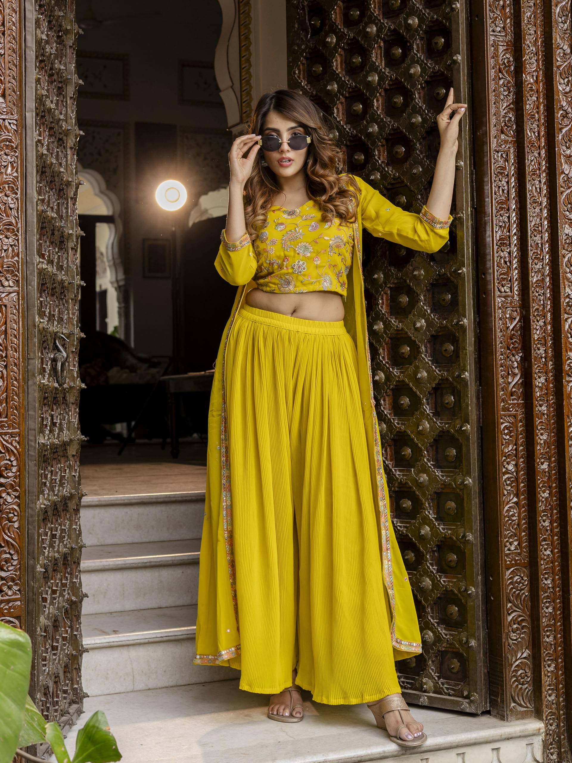 TRENDMALLS Women Georgette Embroidery Salwar Suit - Image 3