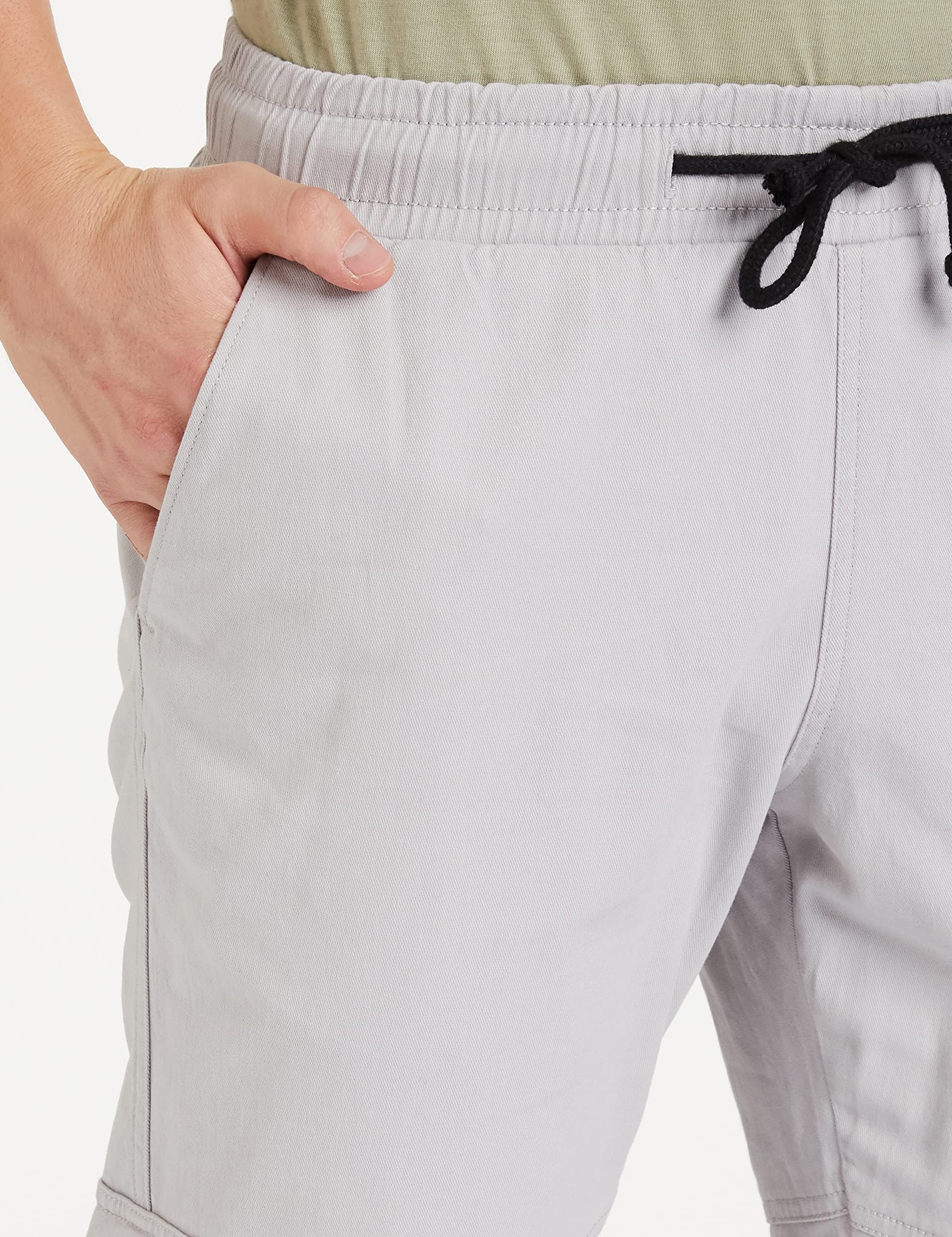 Symbol Men Stretchable Cargo Jogger Pants - Ash - Image 5