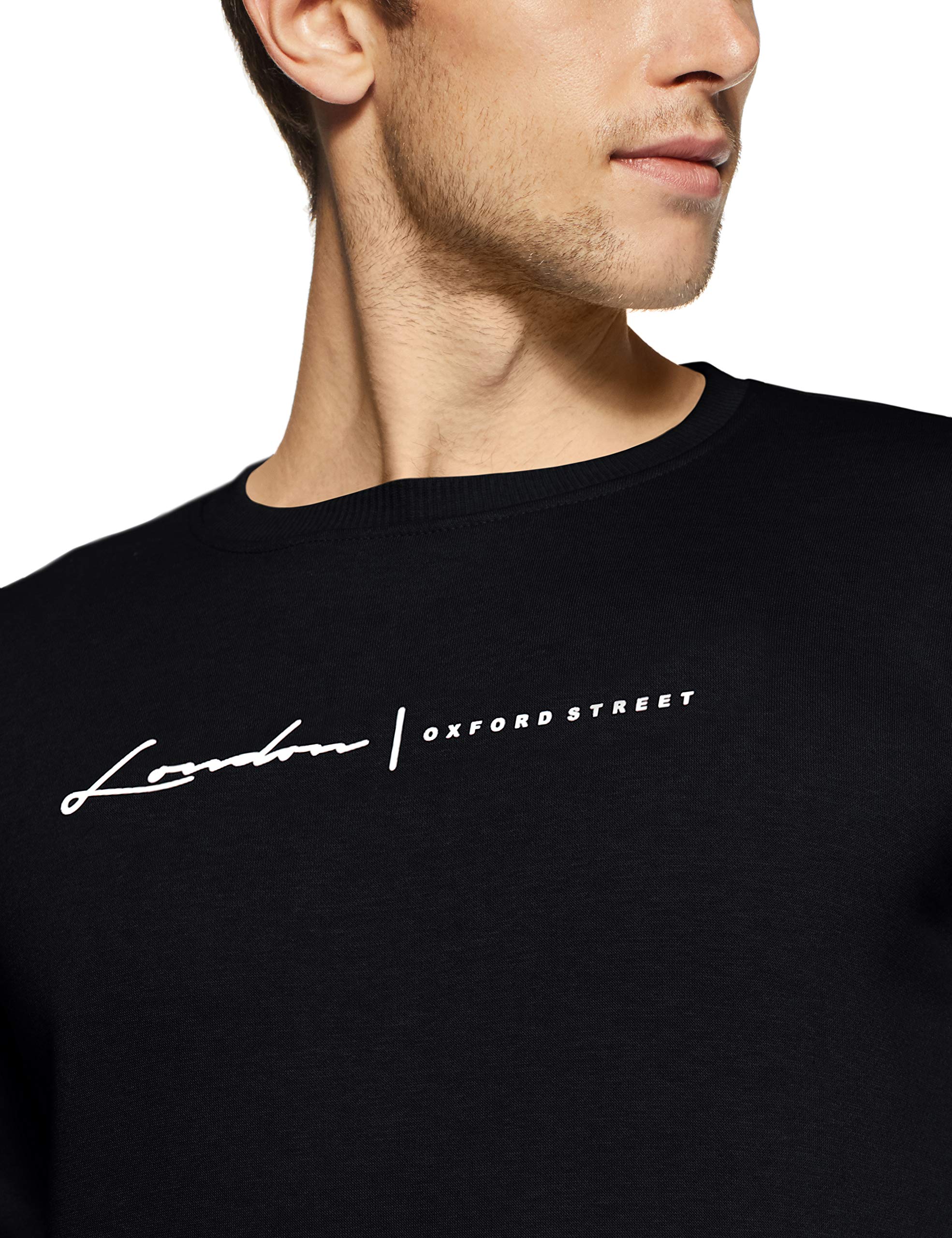 Fort Collins Men's Cotton Sweat Shirt - Black - Image 3