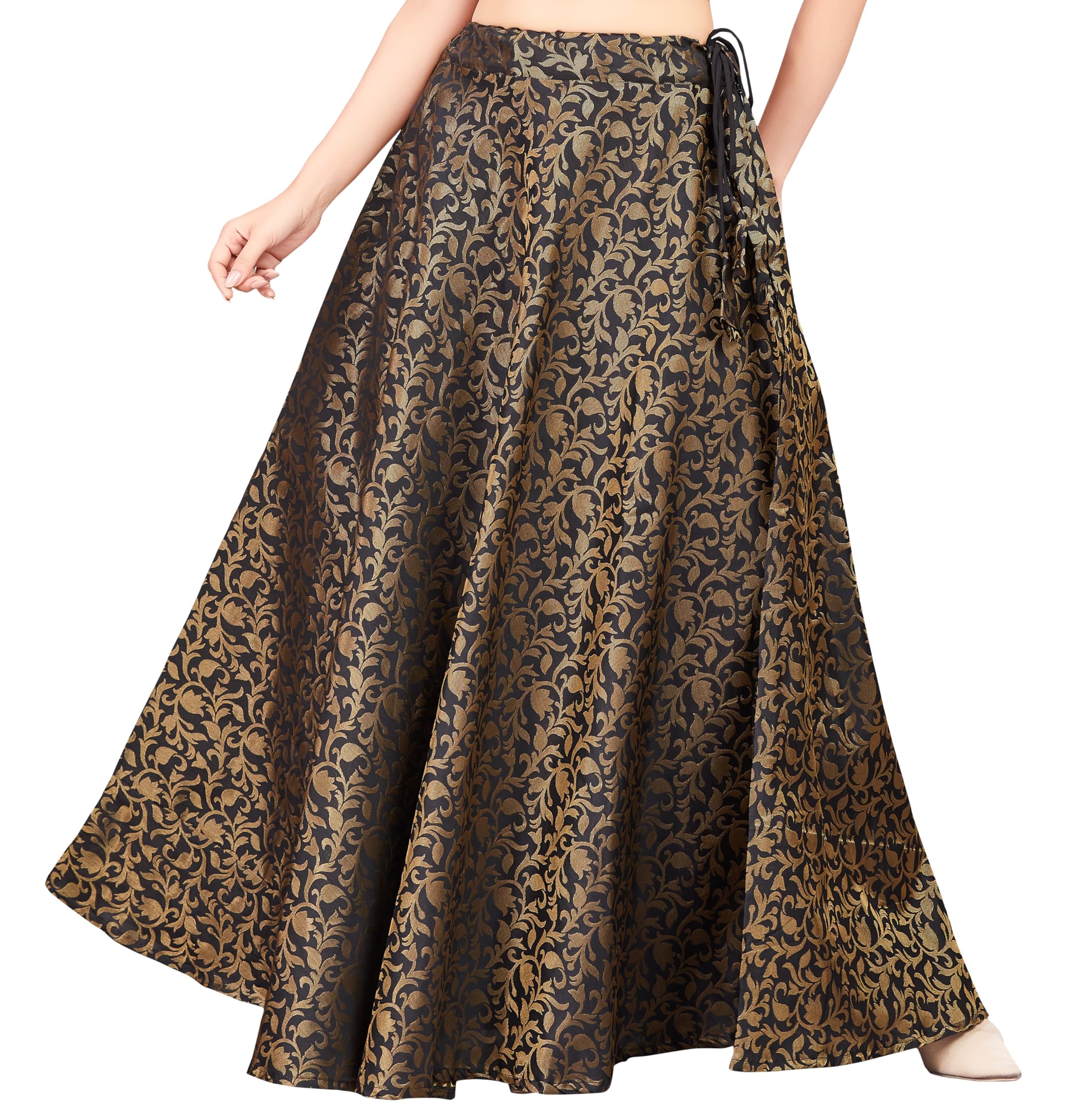 Studio Shringaar Black Banarasi Brocade Lehenga - Image 3