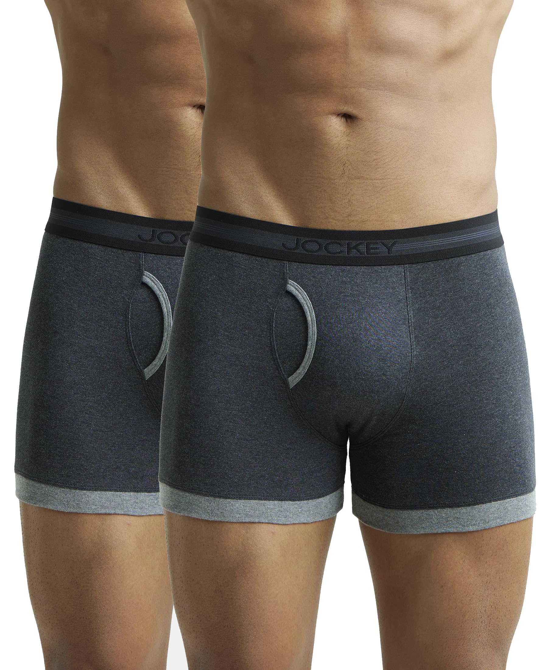 Jockey Men's Cotton Rib Solid Boxer Brief