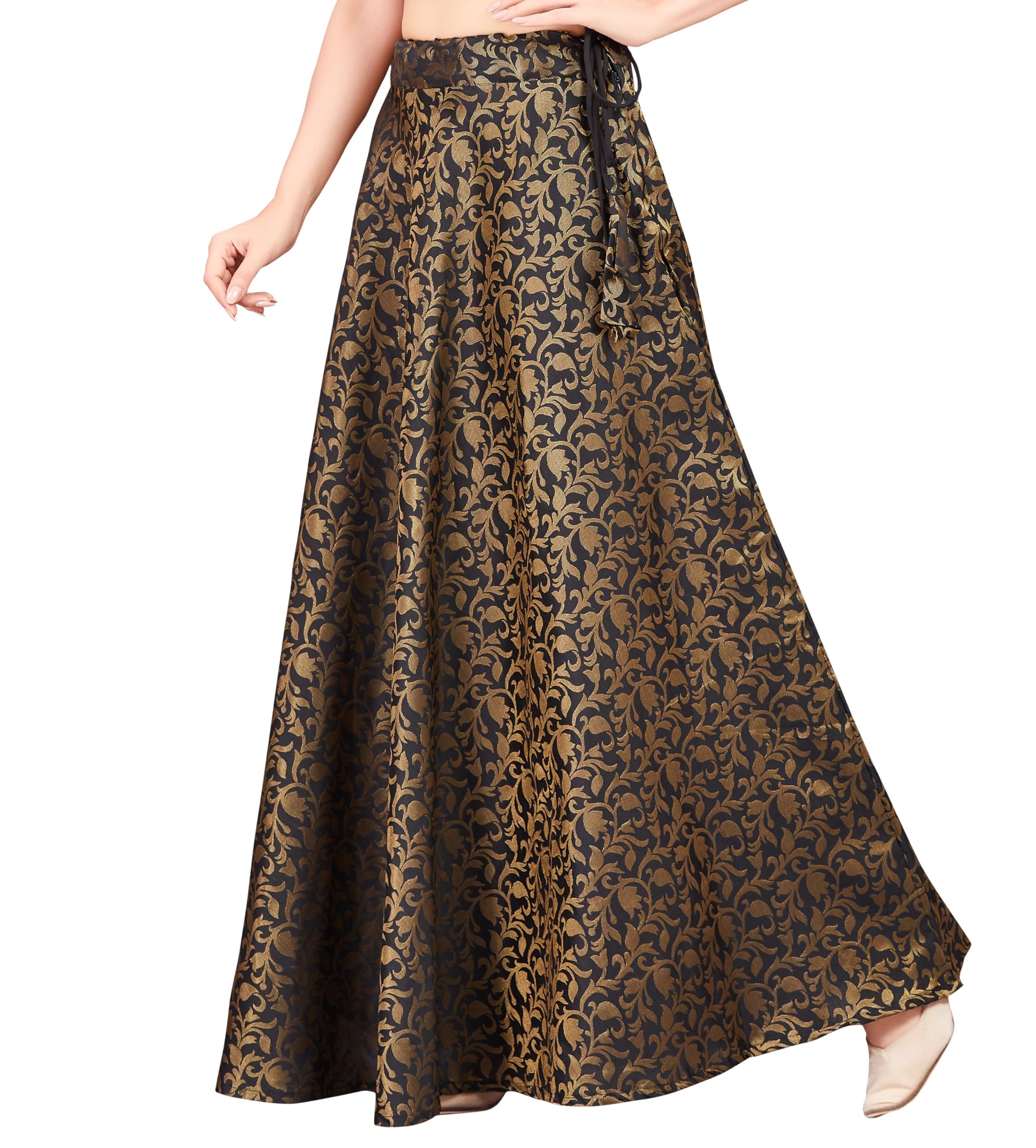 Studio Shringaar Black Banarasi Brocade Lehenga - Image 4