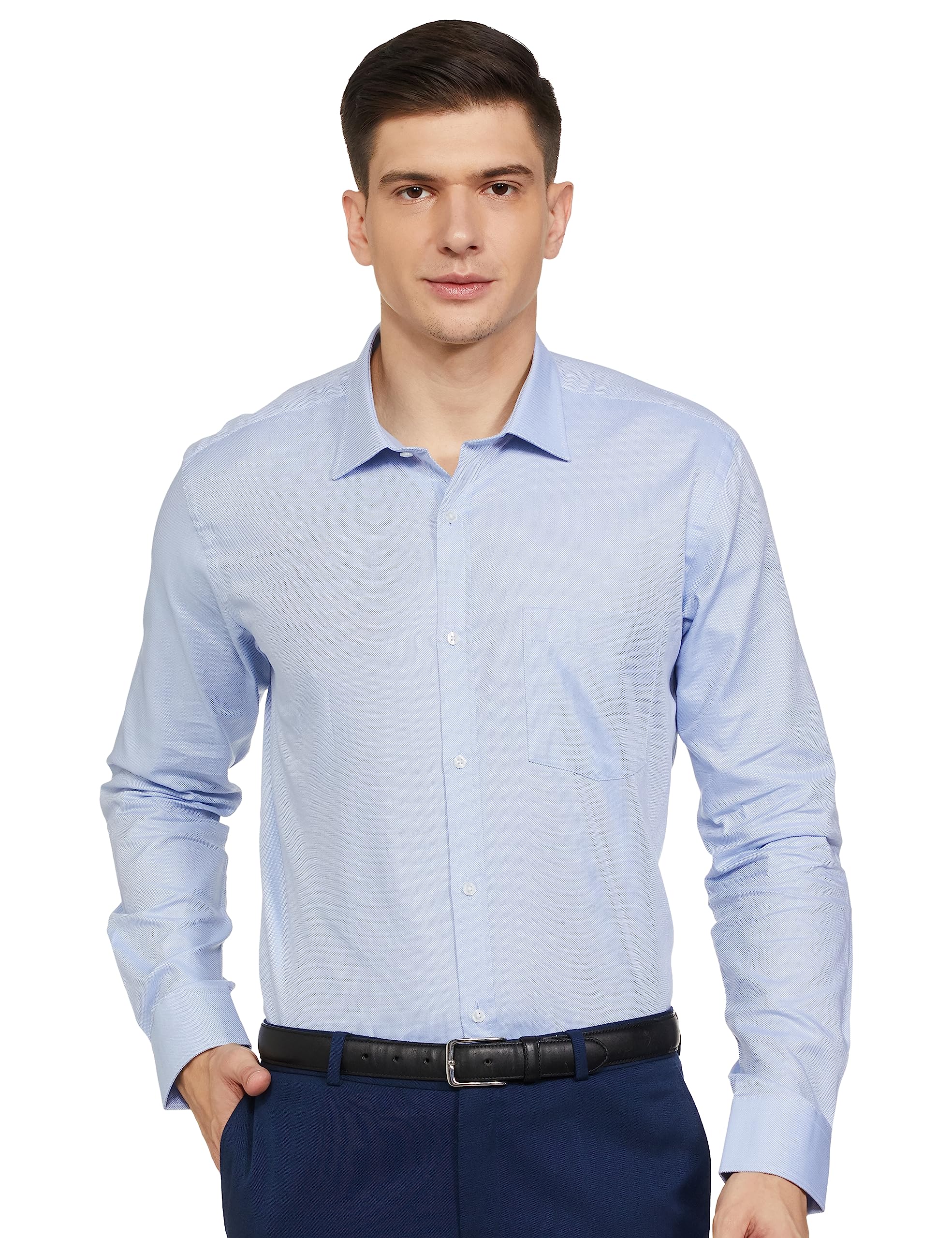 Park Avenue Men's Slim Fit Shirt - Light Blue