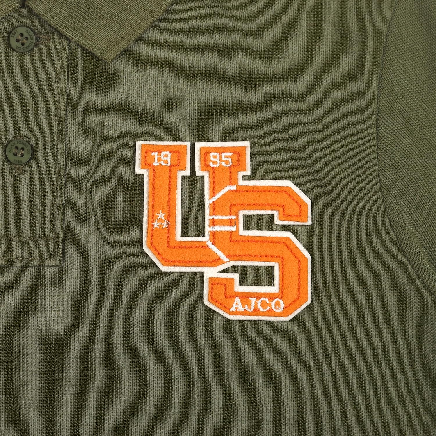 Alan Jones Boys Cotton Polo T-Shirt - Olive - Image 4