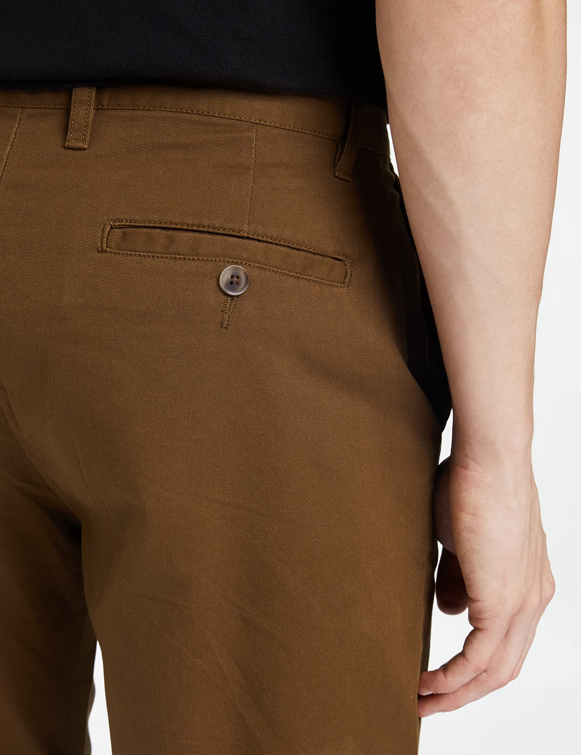 Symbol Men's Cotton Chino Shorts - Brown - Image 5