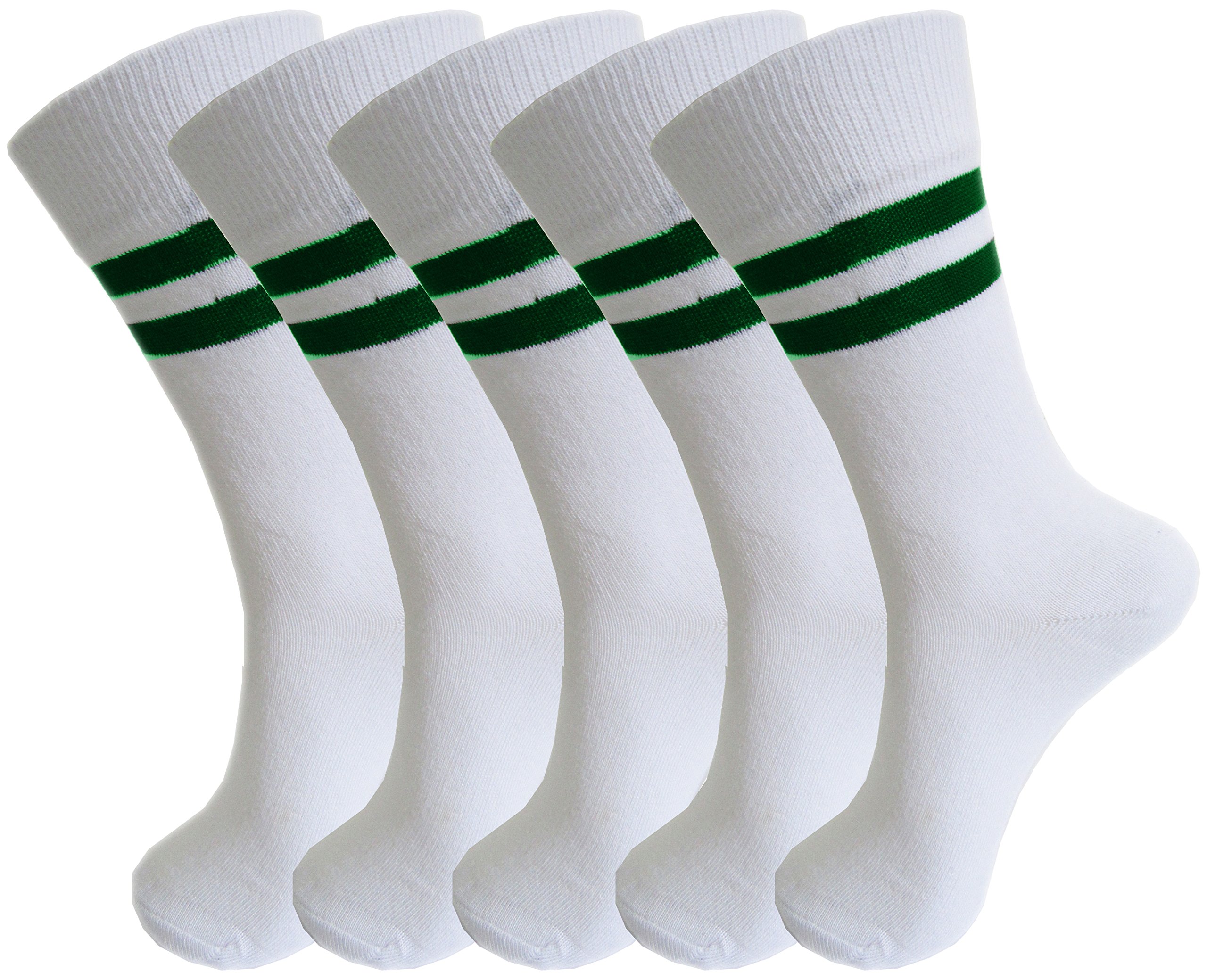 RC ROYAL CLASS Boys & Girls White Striped School Socks