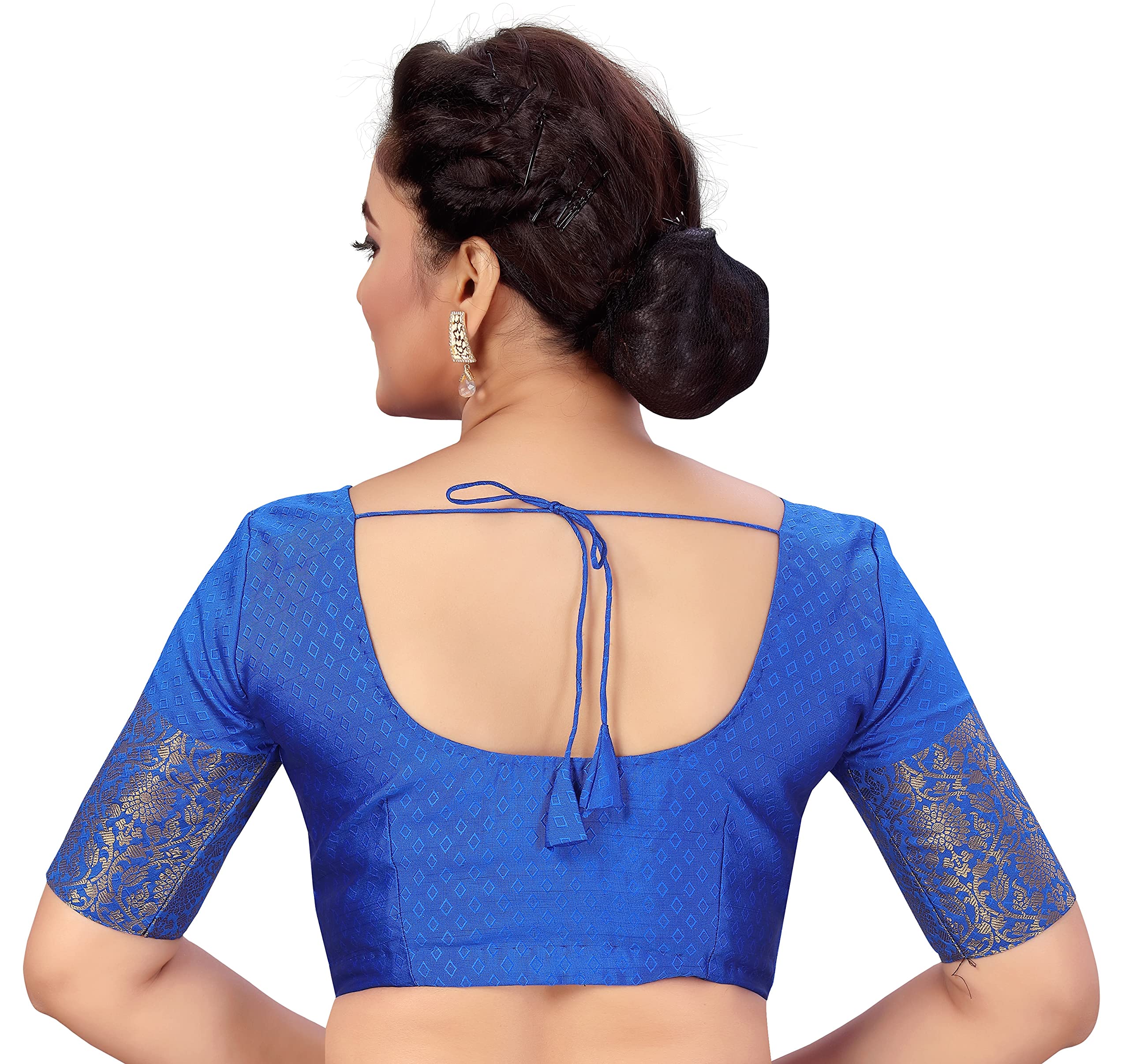 Royal Blue Studio Shringaar Brocade Saree - Image 3