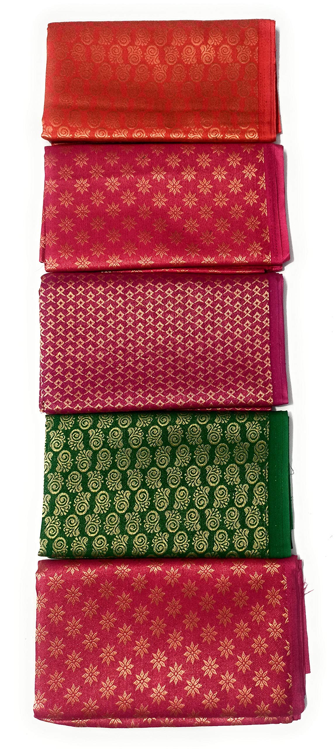 GarbGlide Women Cotton Blend Multicolor Unstitched Blouse - Image 4