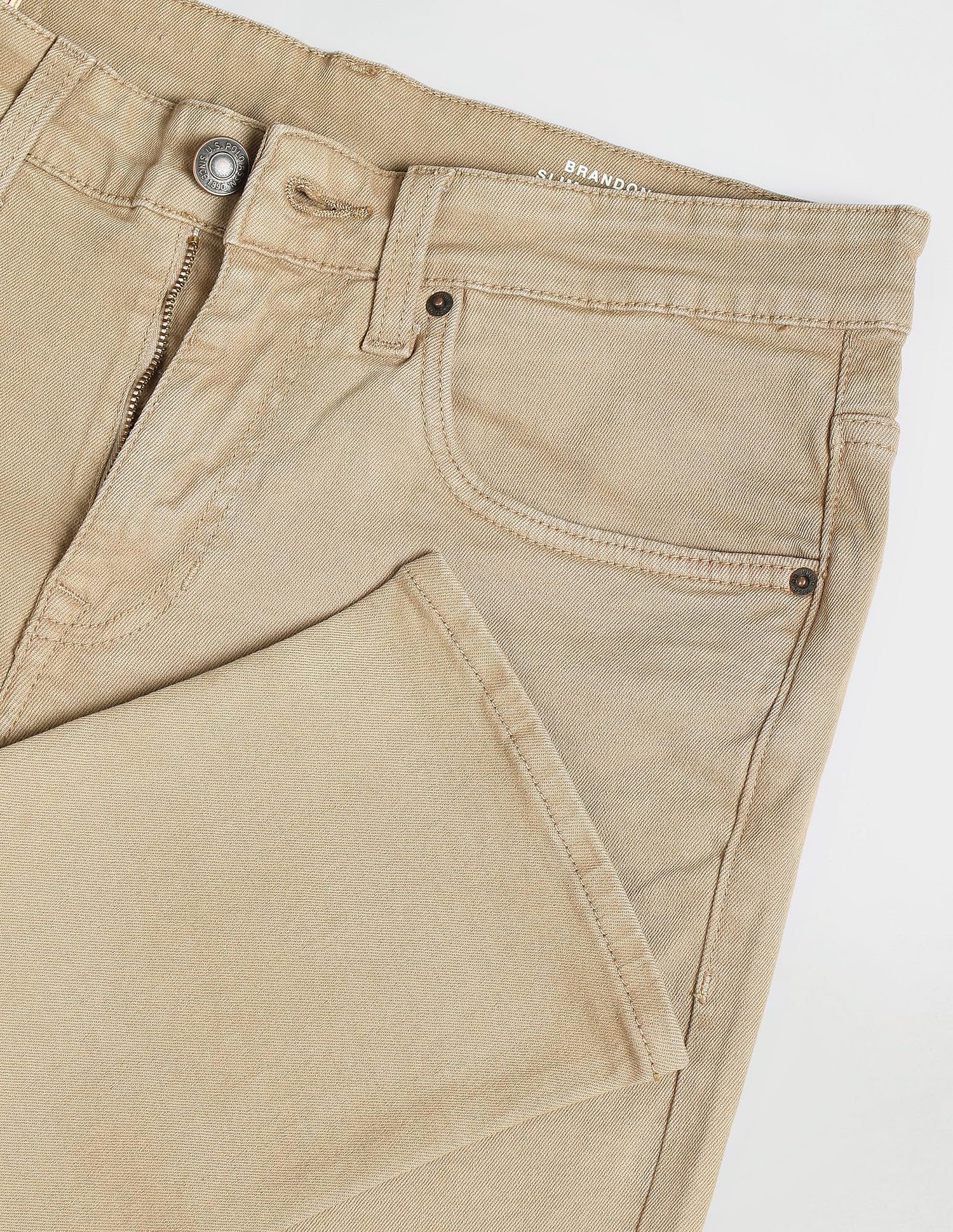 U. S. POLO ASSN. Men's Slim Jeans - Brown - Image 3