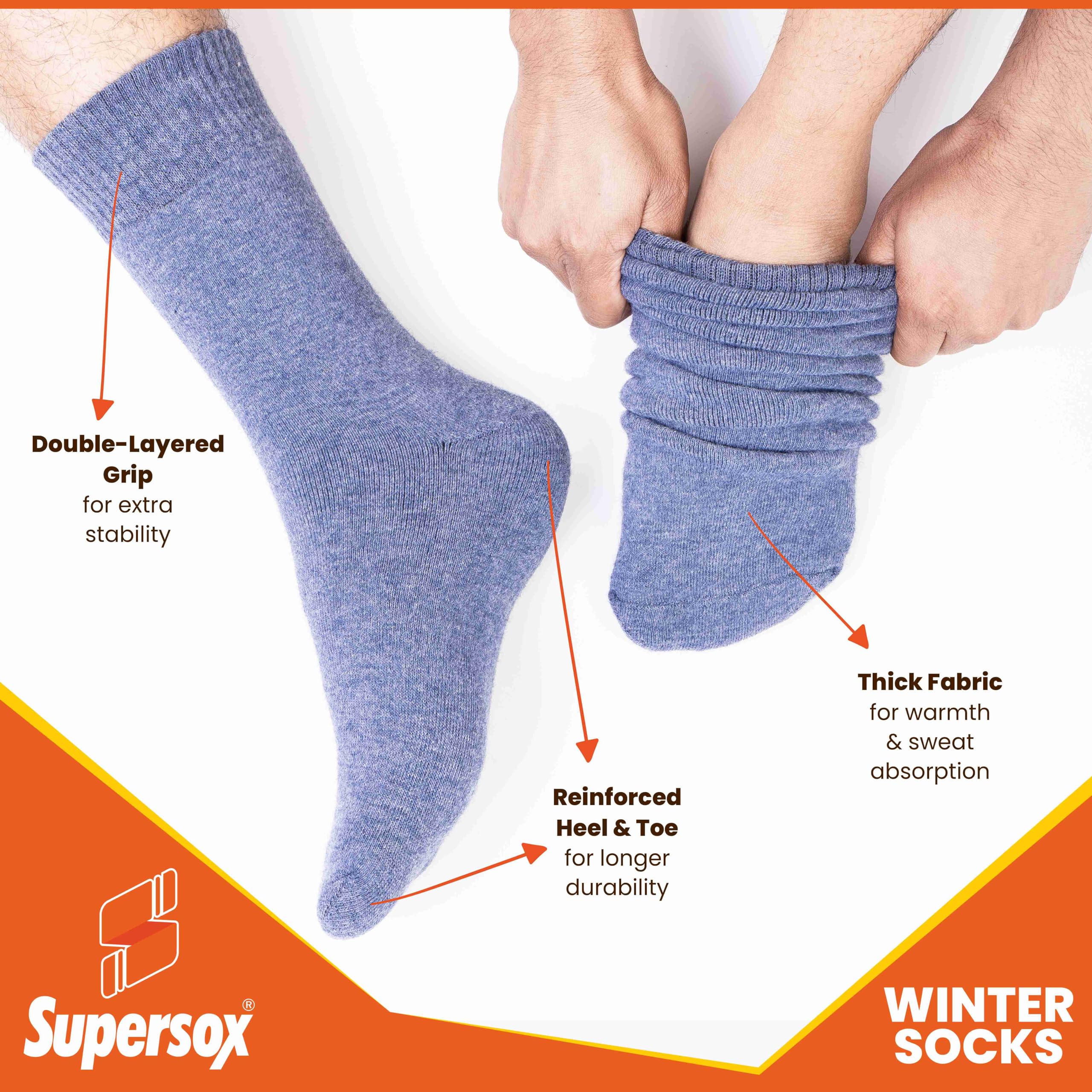 Supersox Men's Thermal Socks - Multicolour - Image 5