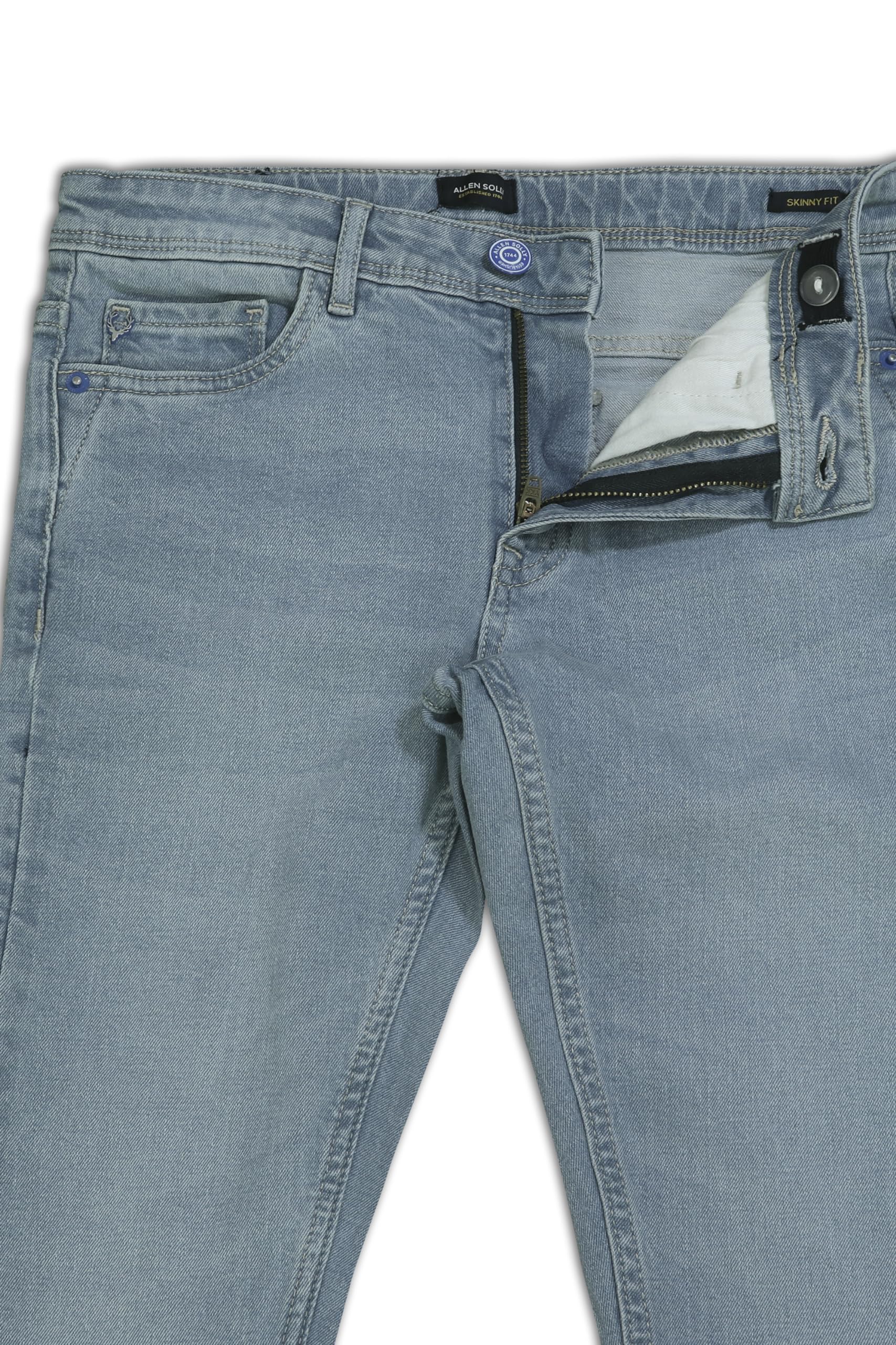 Allen Solly Junior Boys Skinny Jeans - Medium Blue - Image 5