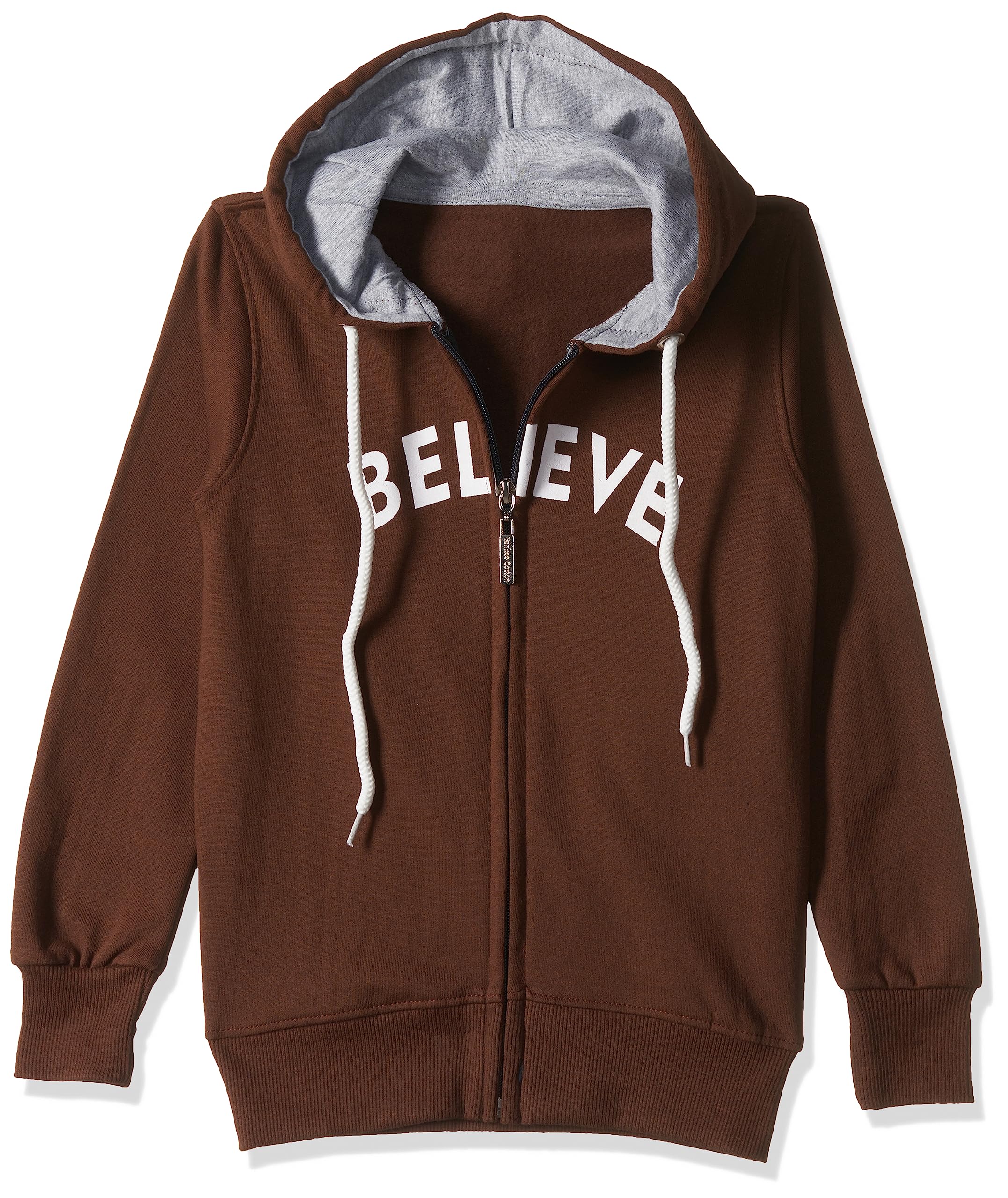 T2F Brown Cotton Hoodie for Boys