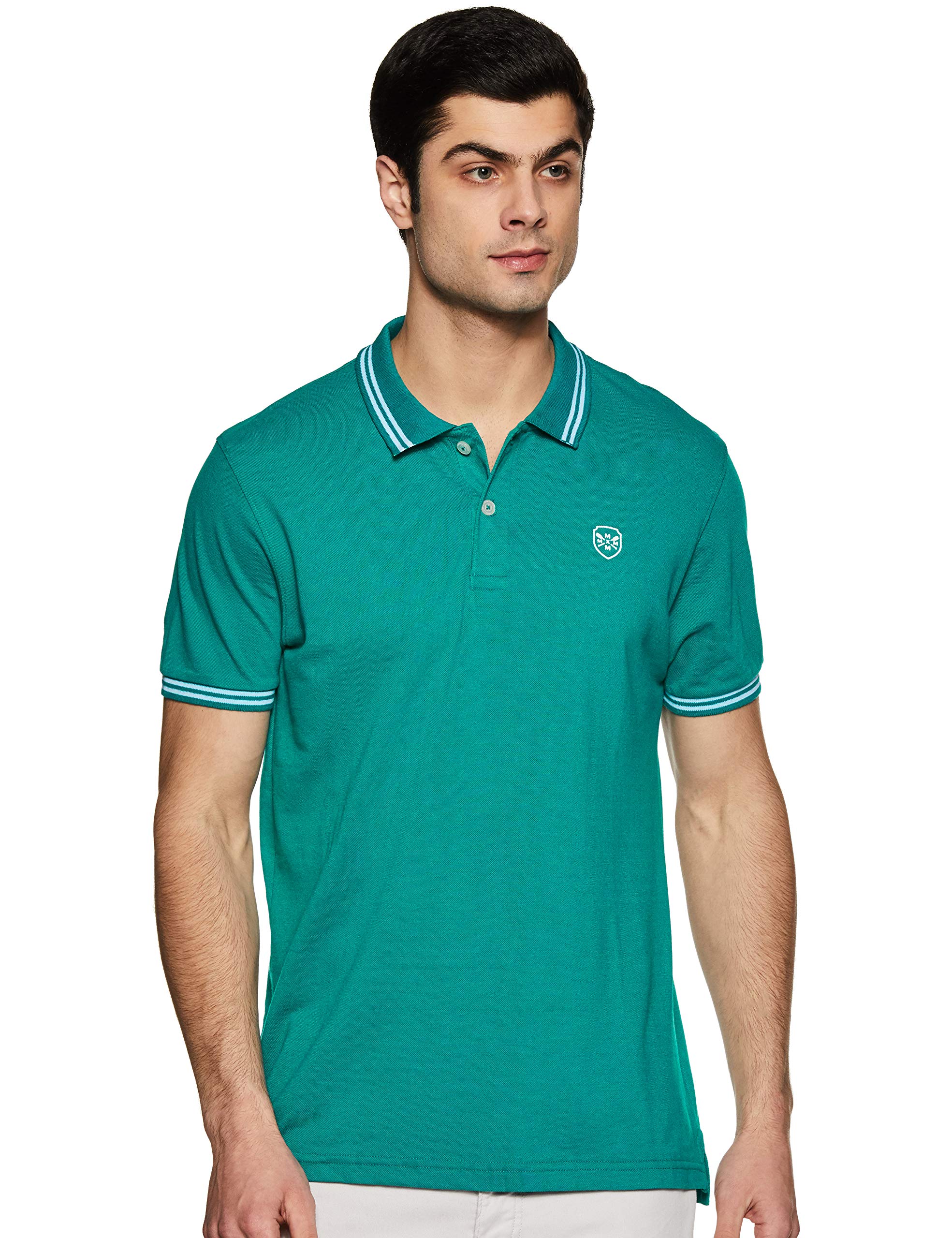 Max Men Solid Polo T-shirt - Dark Green