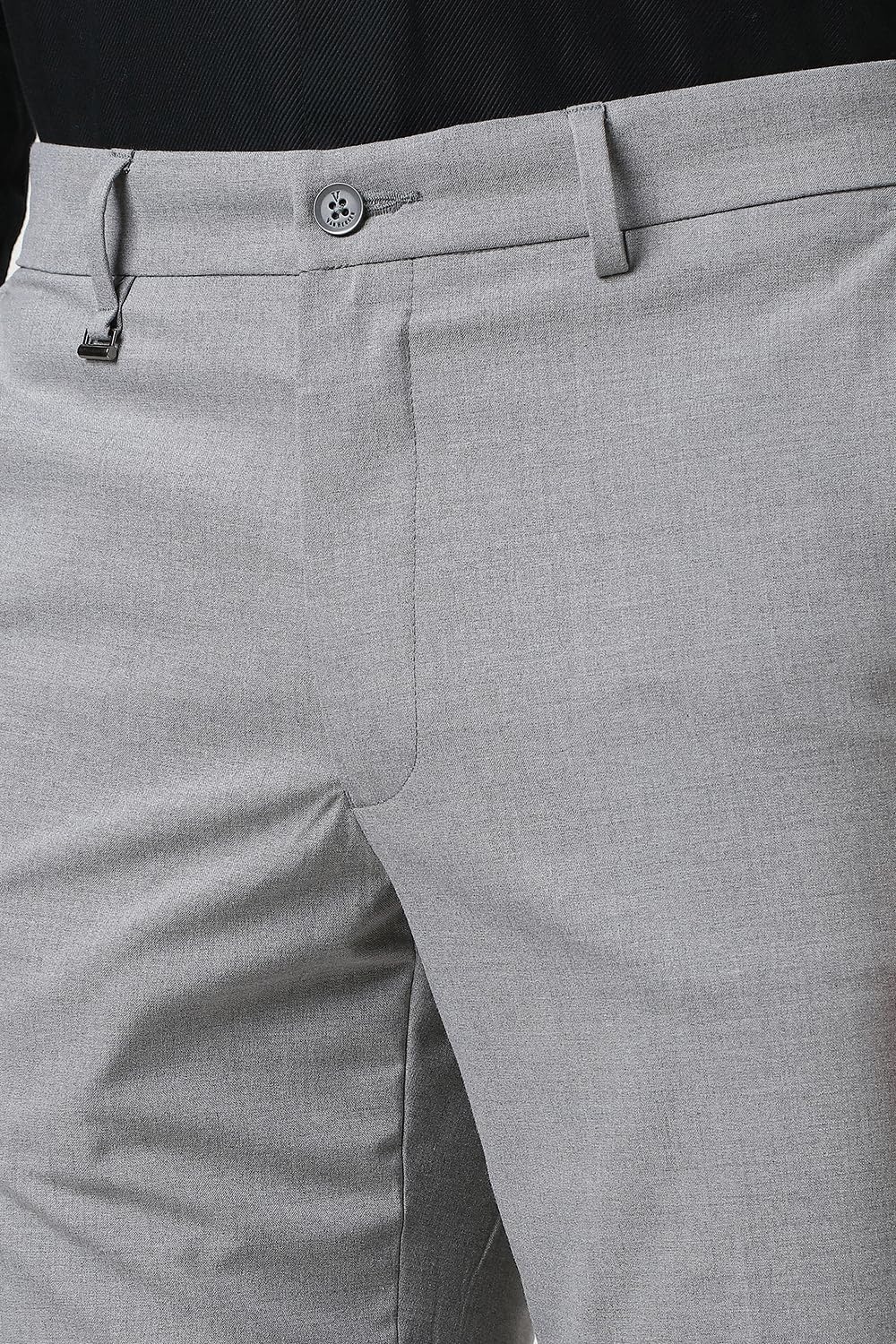 Van Heusen Men's Mid Rise Slim Pants - Light Grey - Image 4