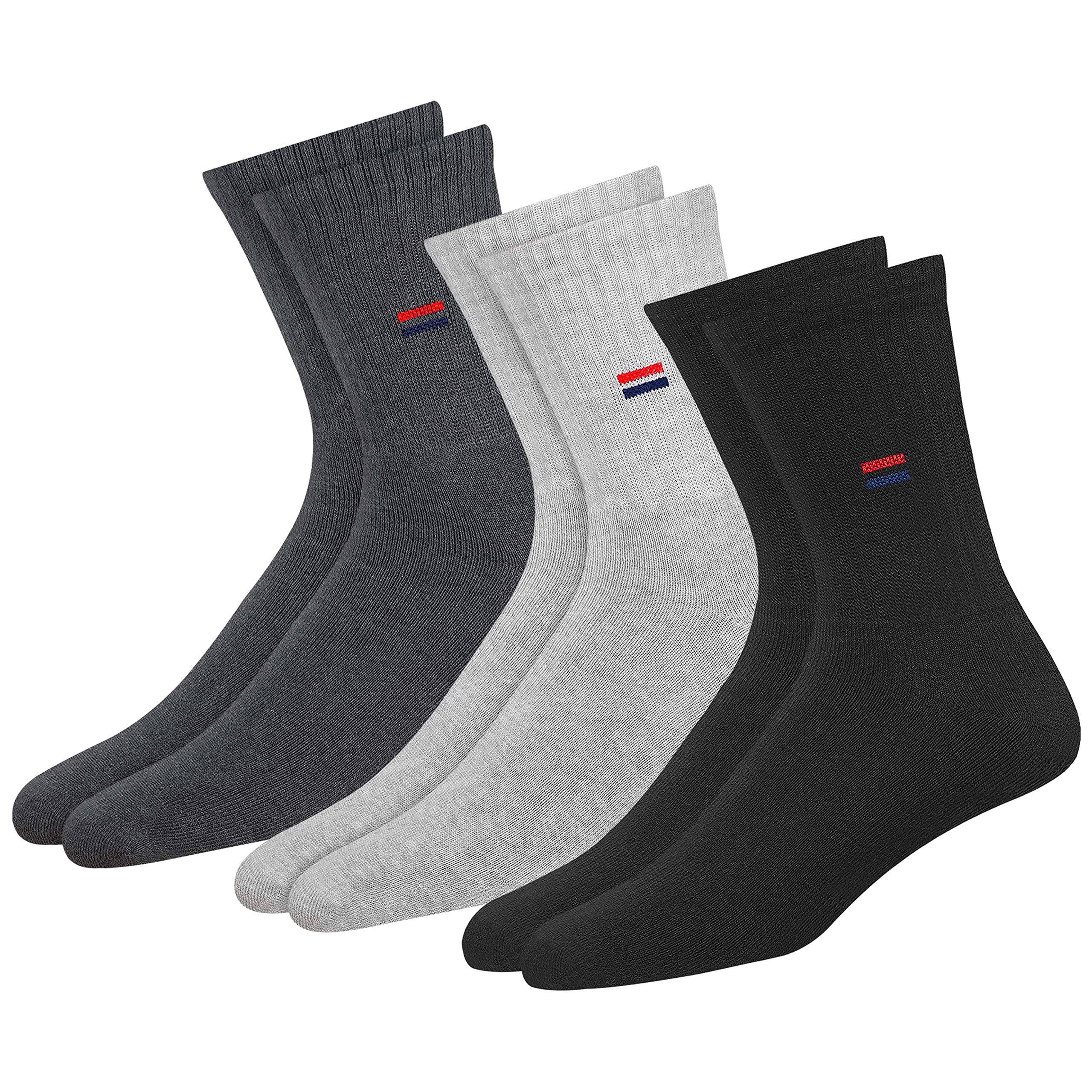 NAVYSPORT Men's Crew Socks - Multicolour
