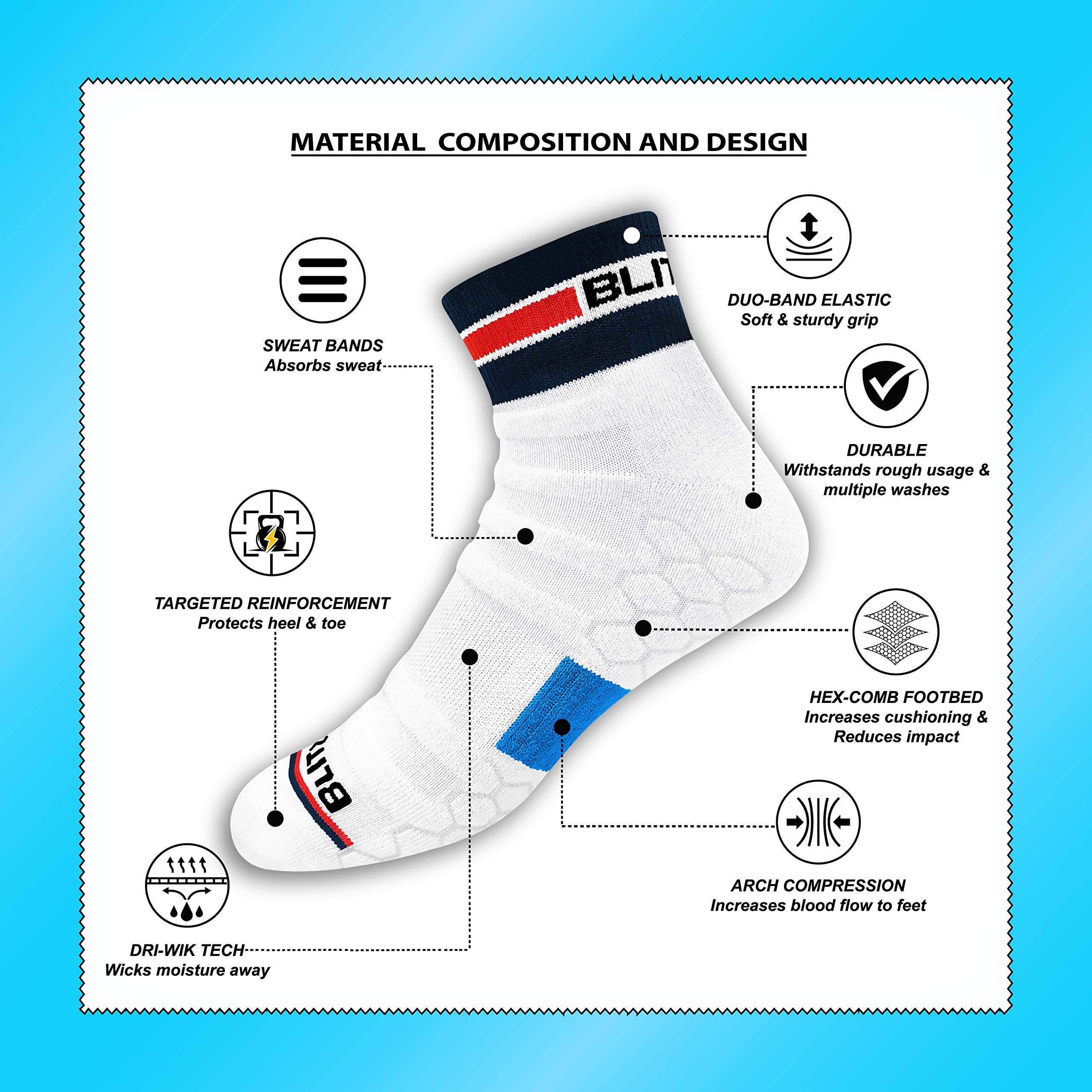 BLITZSOX Men's Athletic Socks - Image 2