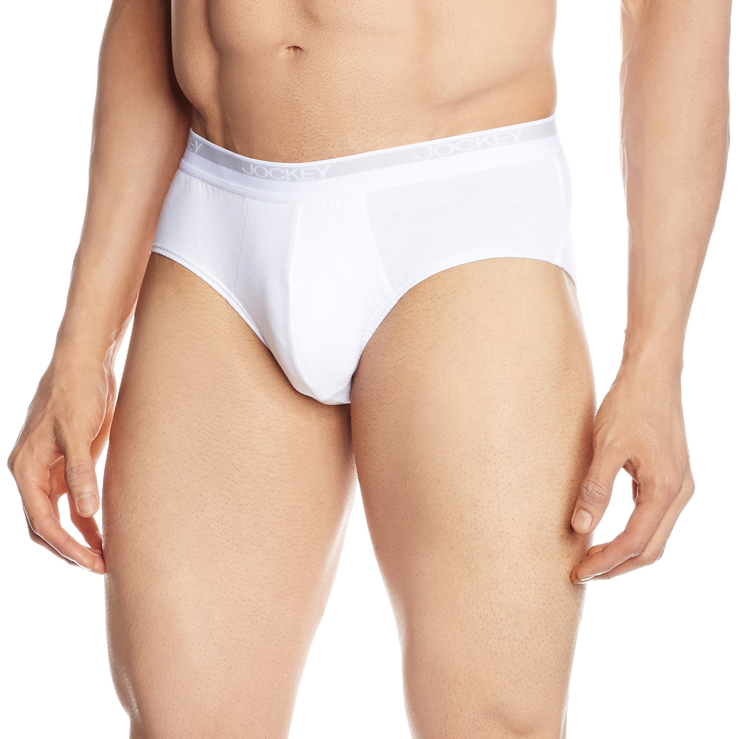 Jockey Men's Cotton Briefs - White