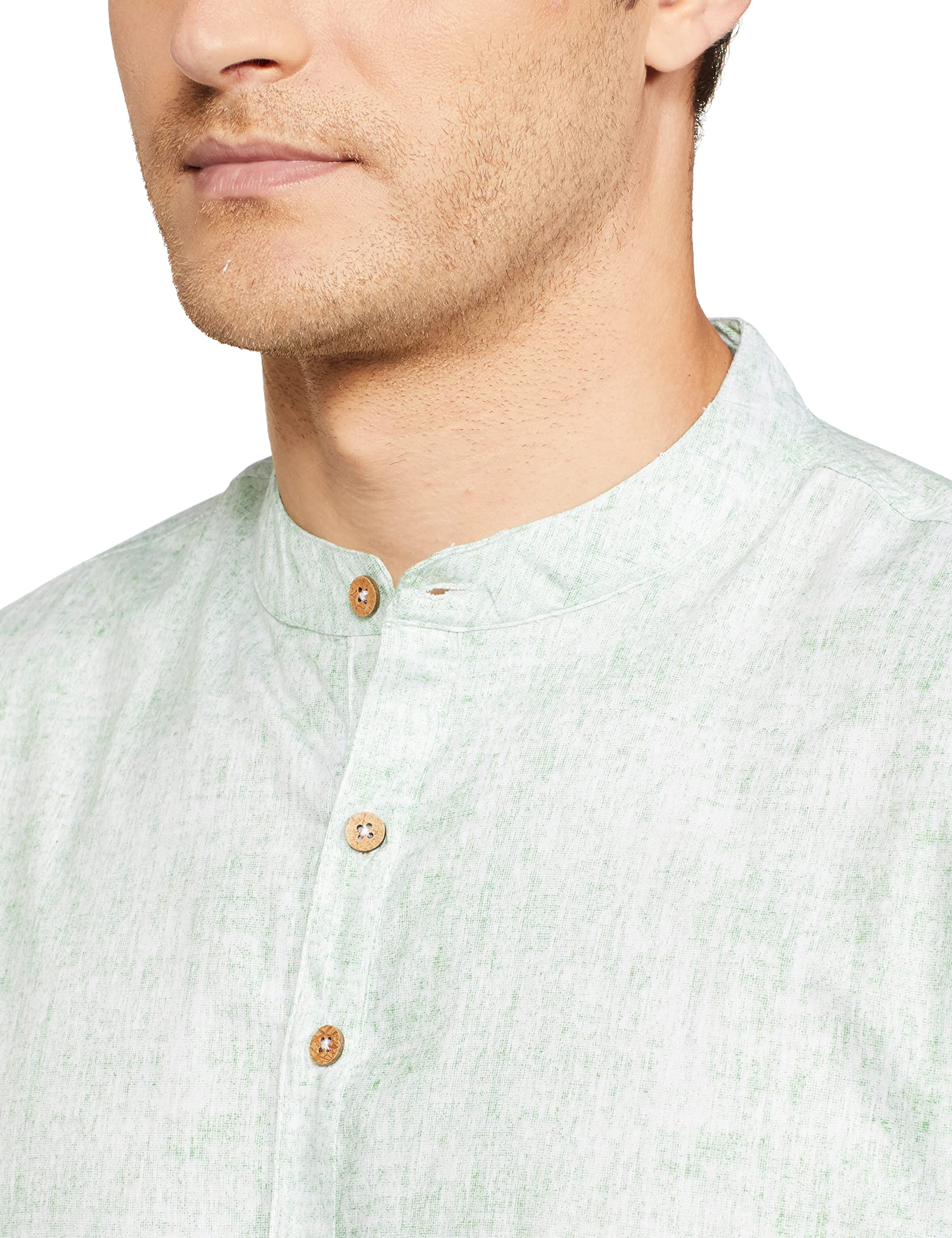 Amazon Men's Cotton Kurtas - Green - Image 4