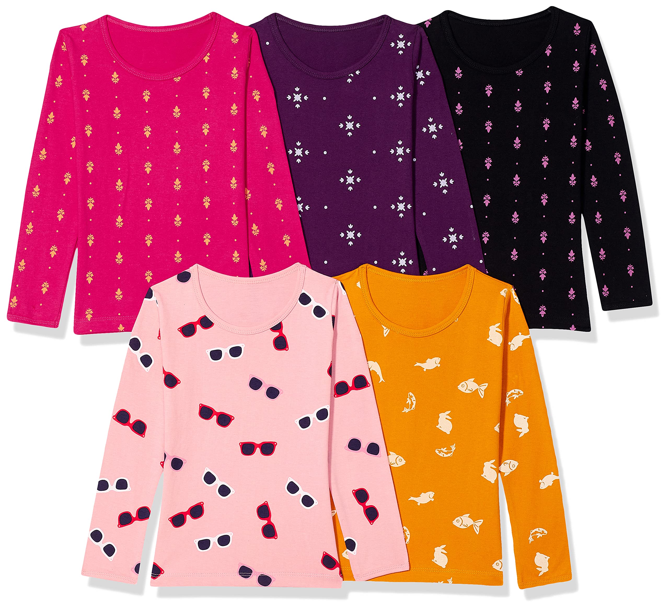 T2F Girl Cotton Printed T-Shirt