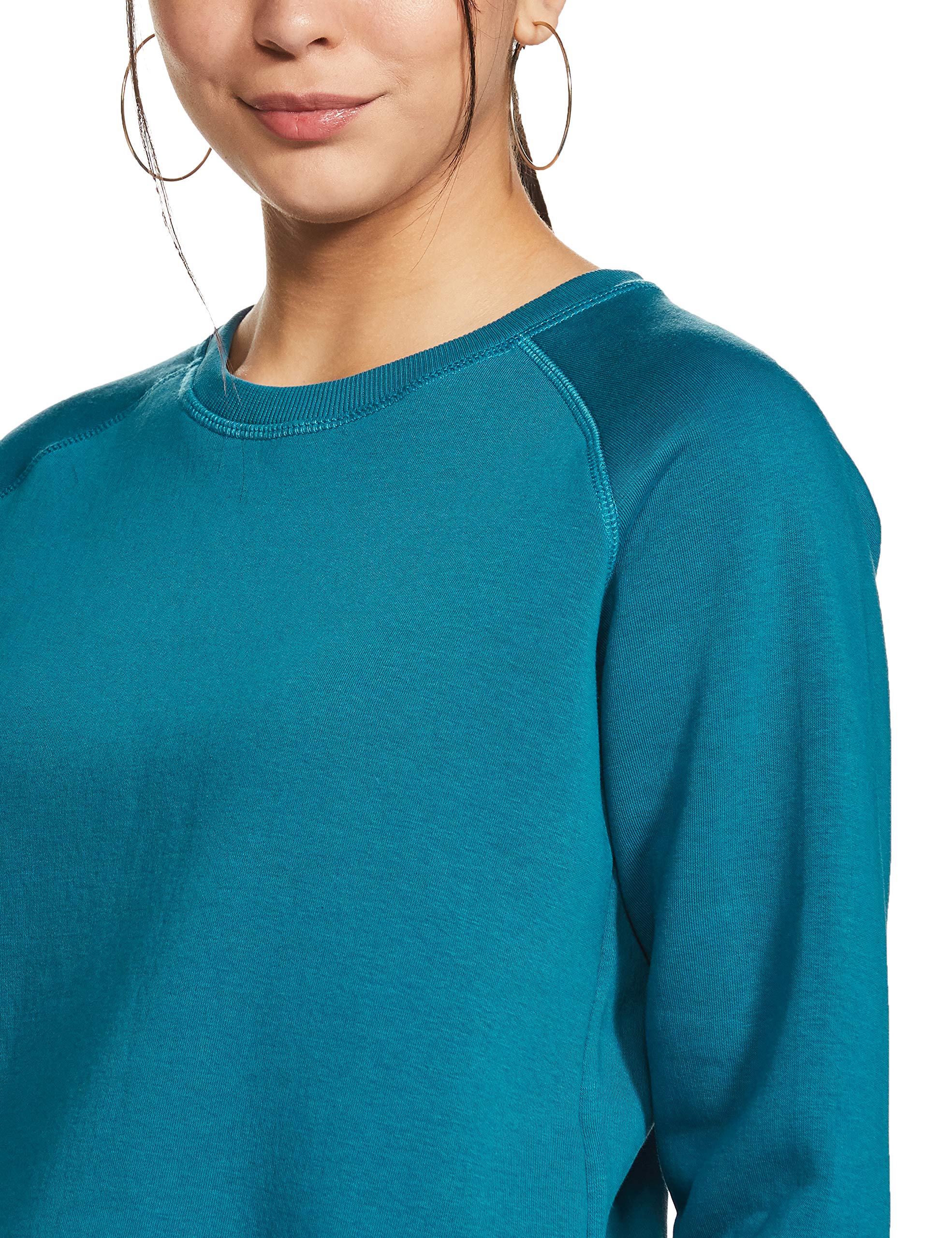 Amazon Women Cottonblend Sweatshirts - Fog Teal - Image 4