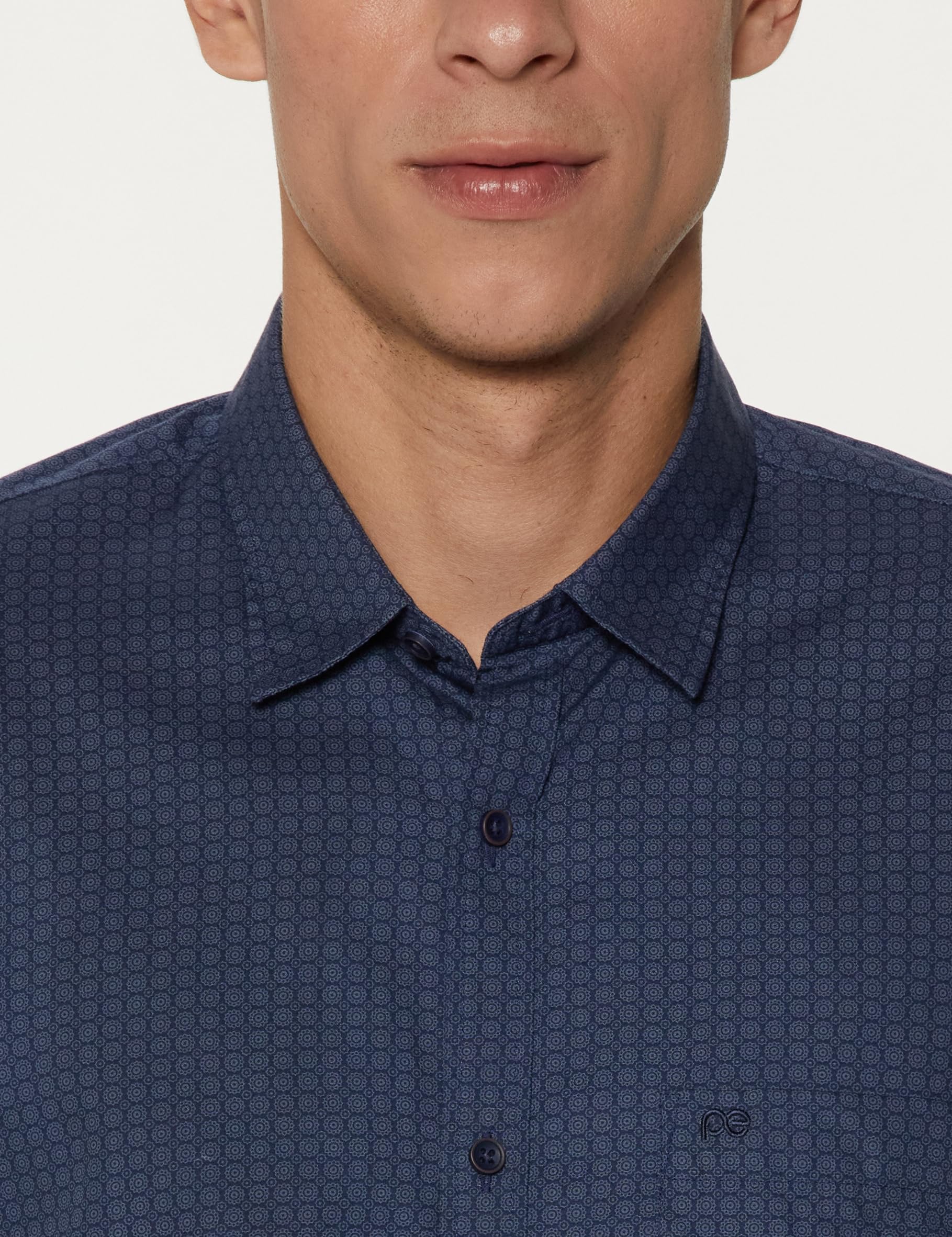 Peter England Men's Navy Casual Shirt - Image 3