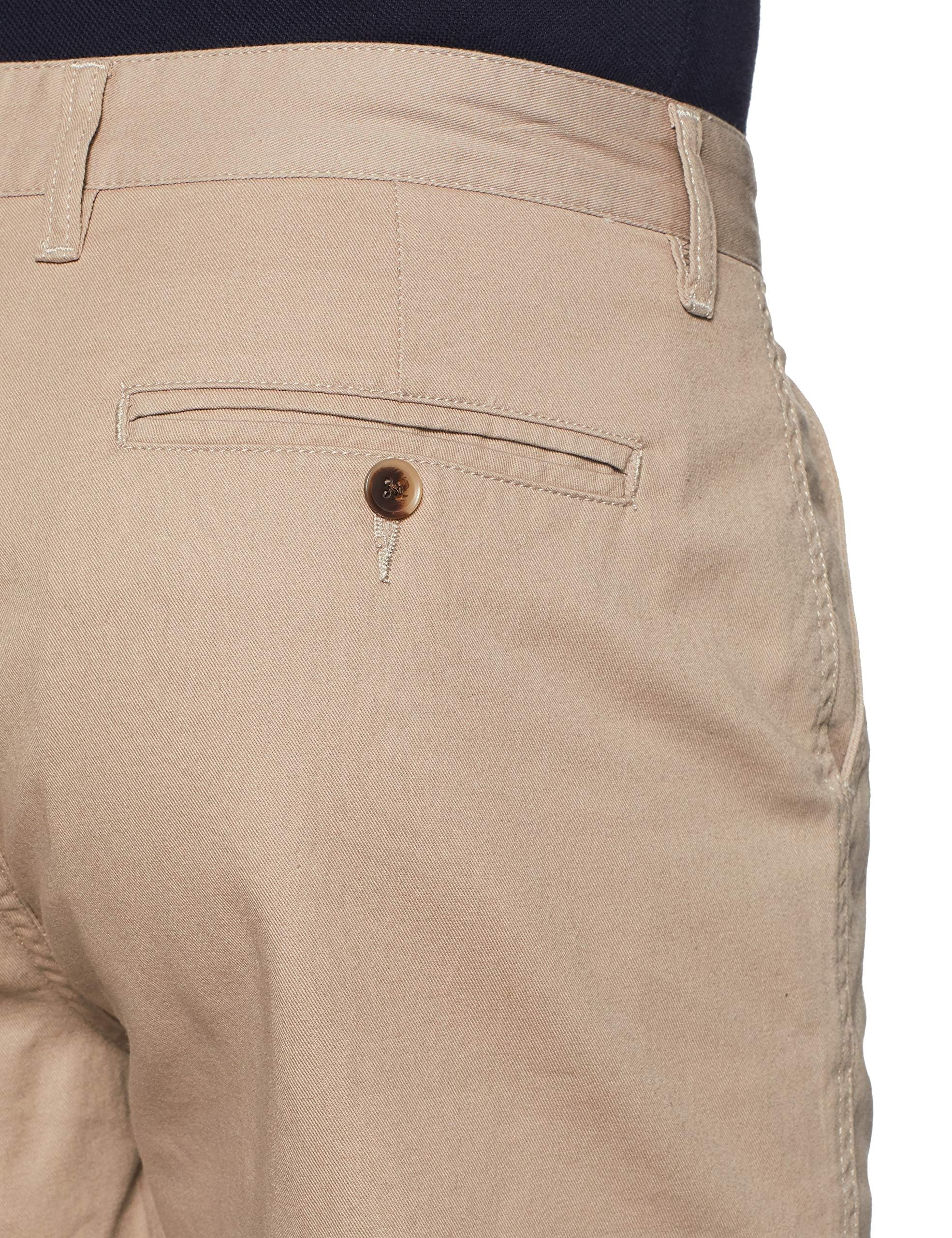 Symbol Men Cotton Chino Shorts - Lt Olive Fawn - Image 5
