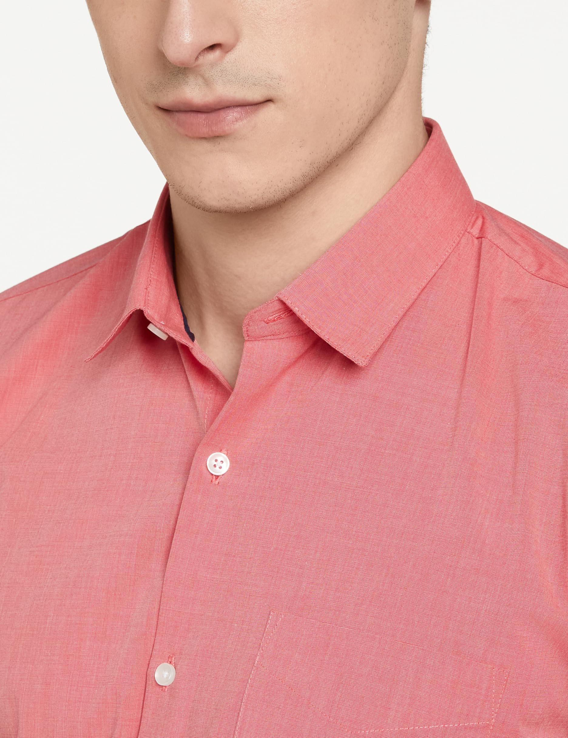 Peter England Men Formal Shirt - Red - Image 3