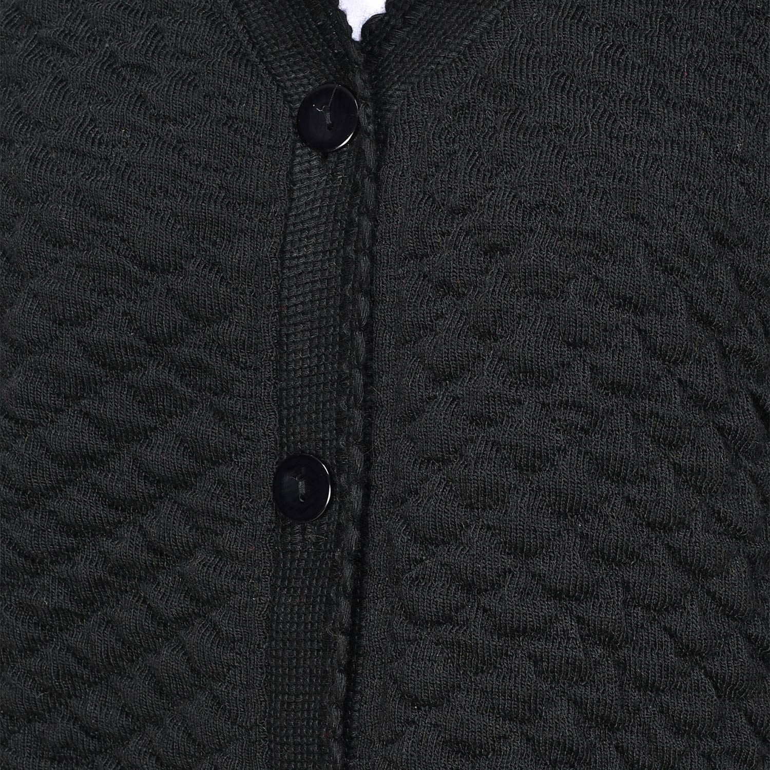 eWools Black V-Neck Cardigan for Women - Image 5