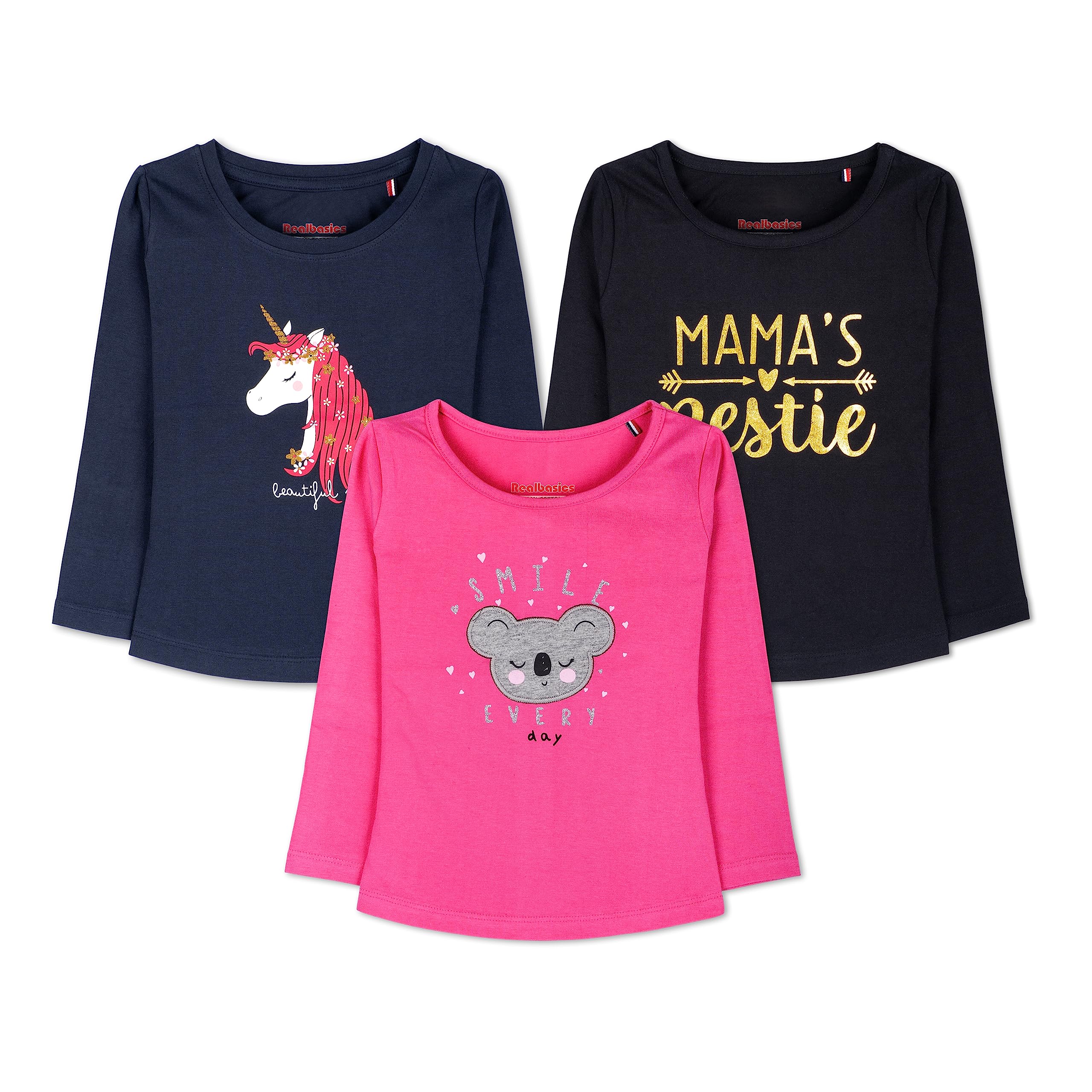 Real Basics Girls Tshirt Full Sleeves