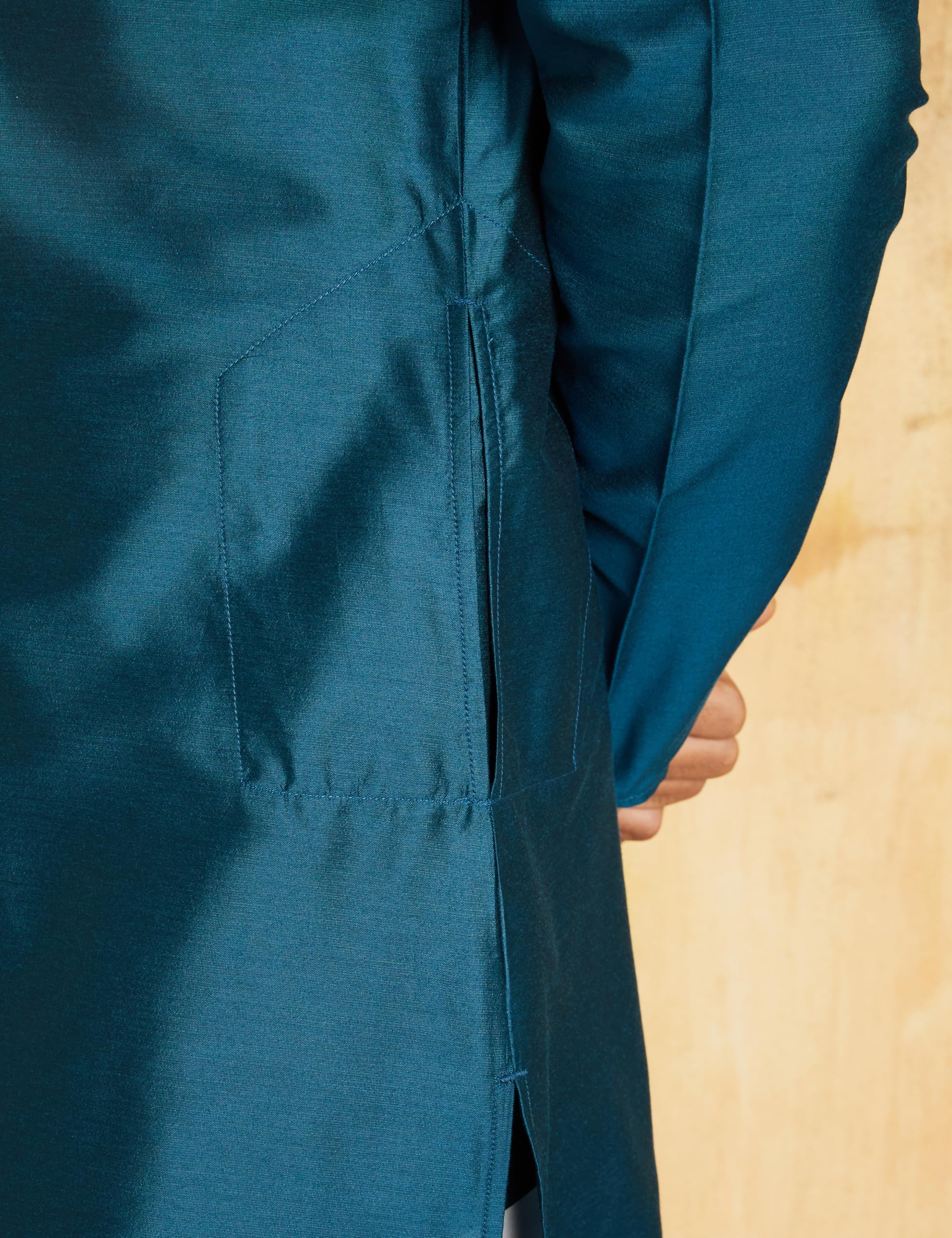 Kurta Navy Blue Festive Kurta for Men - Image 5