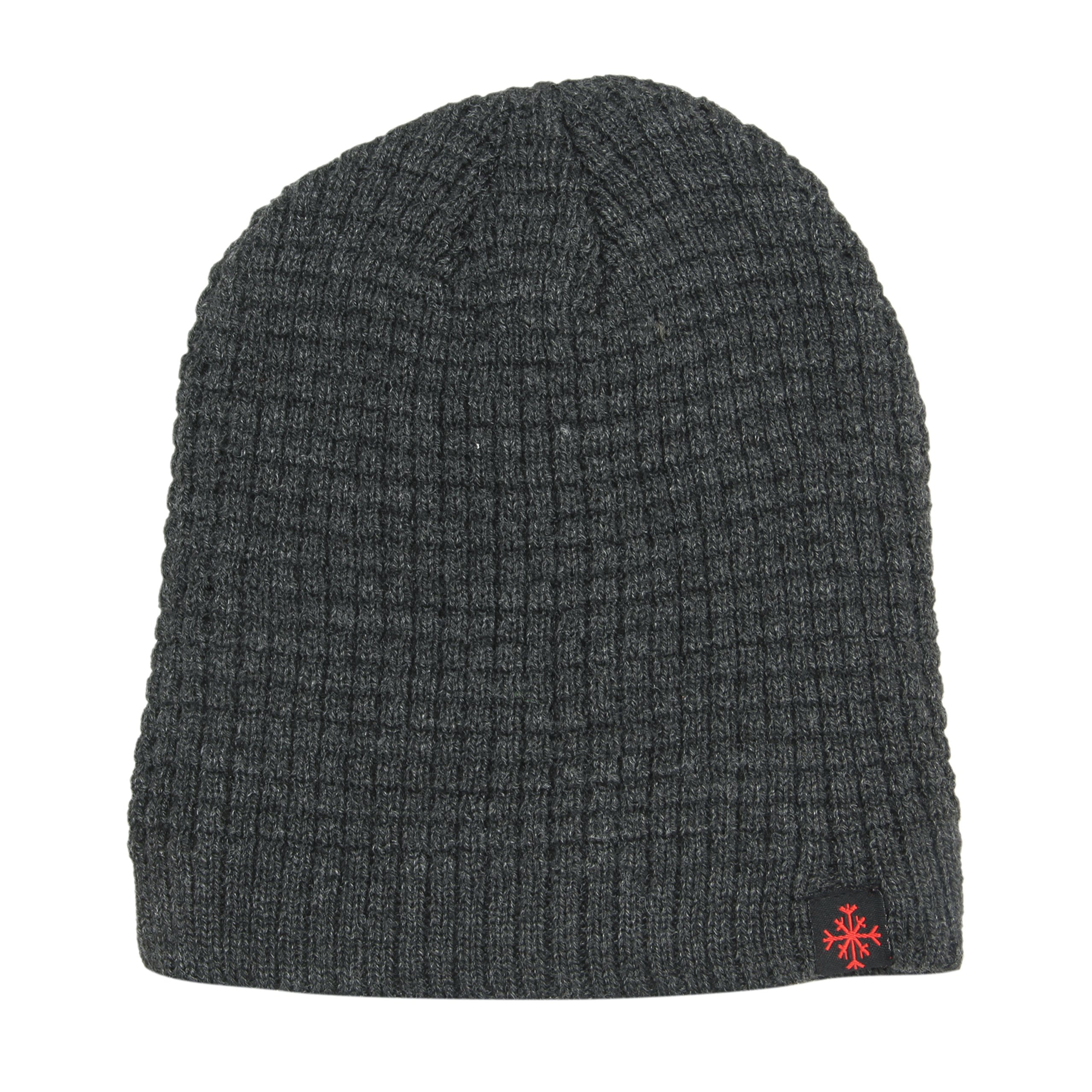 FabSeasons Dark Grey Acrylic Woolen Skull Cap for Unisex - Image 3